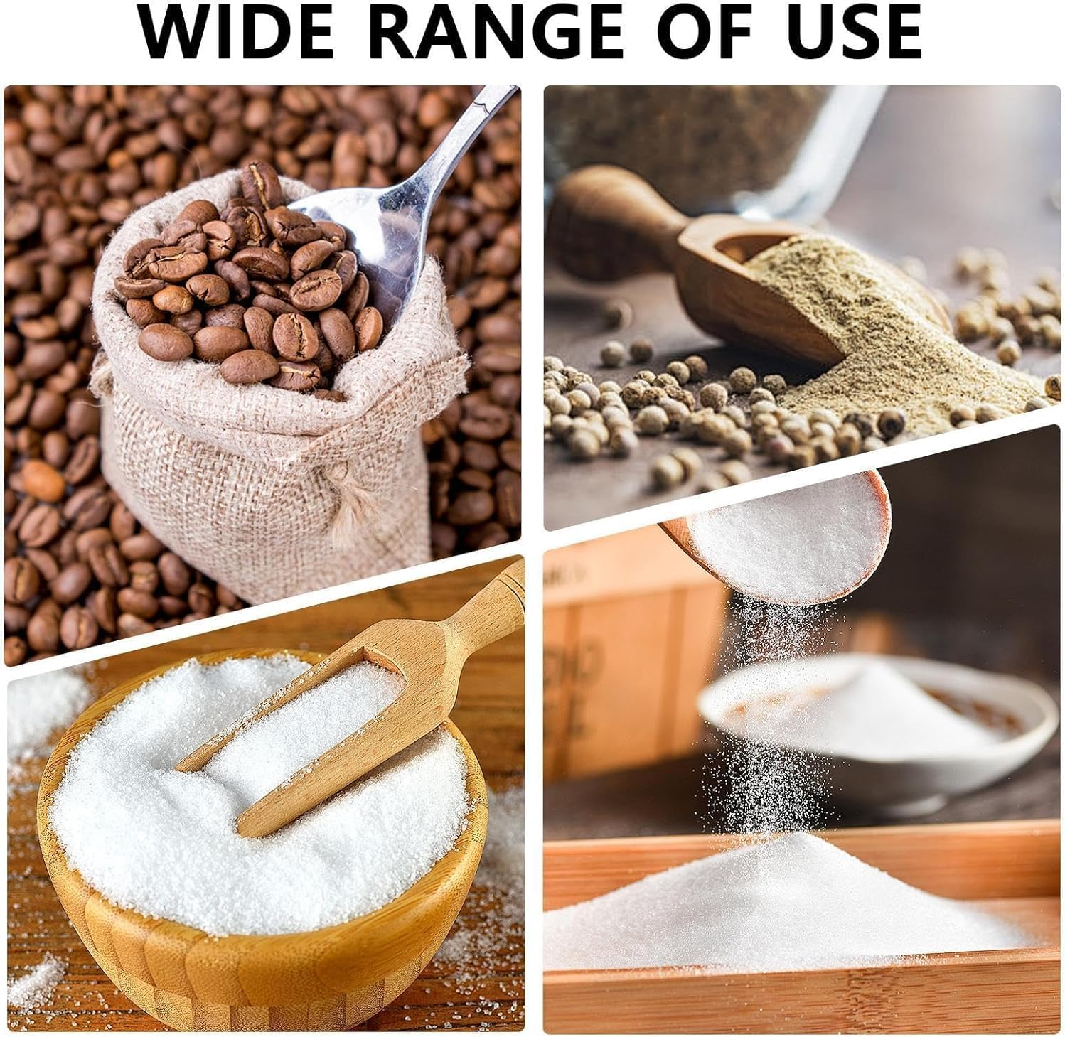 Wood Salt Shaker,Salt Container with Built-In Spoon and Magnetic Screw Ca,Sugar Bowl,Spice Bo,Spice Jar for Sea Salt Herbs or Favorite Seasonings image number 6