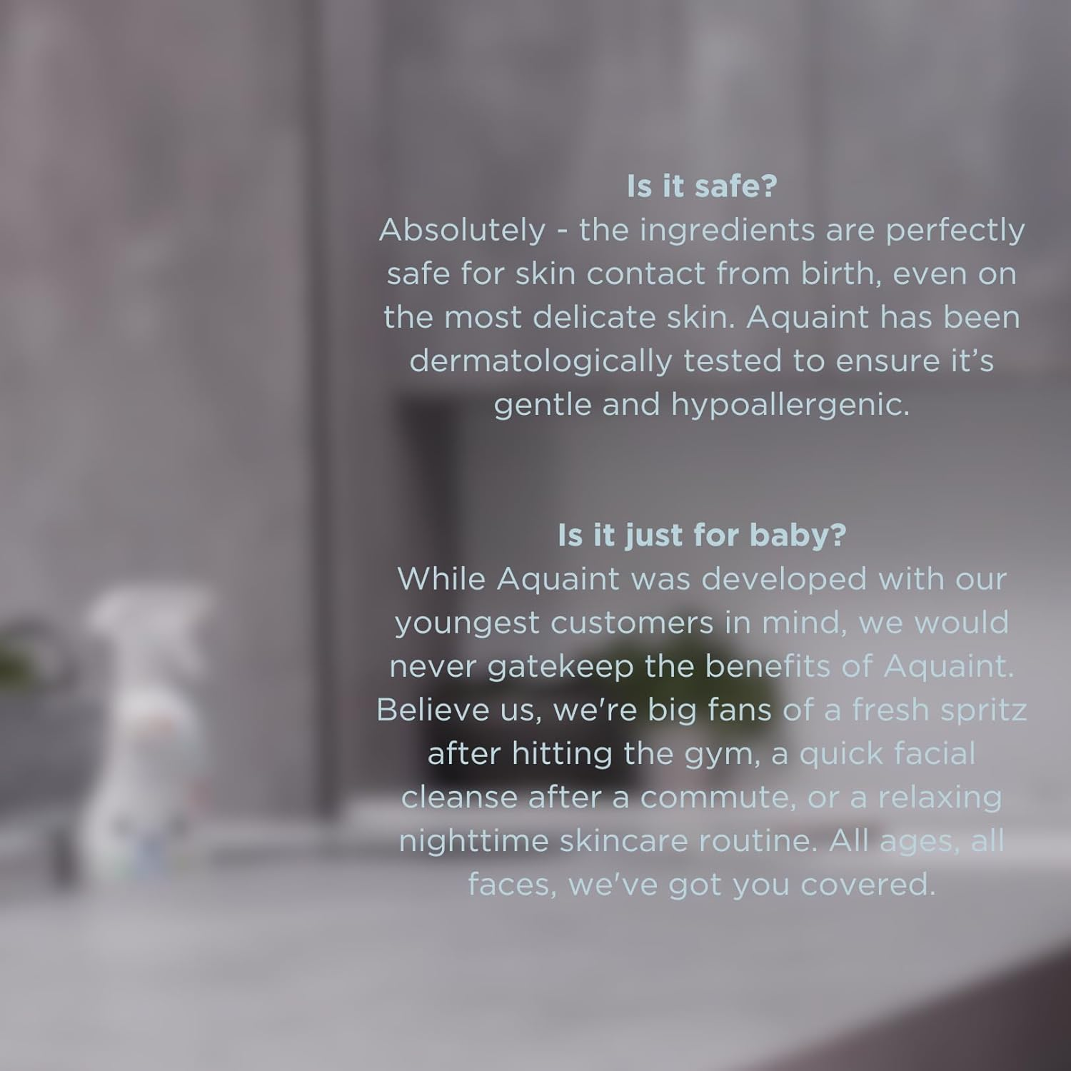 Vital Baby Hygiene AQUAINT&reg; Sanitising Water Kills 99.9% of Germs - Baby Safe - No Alcohol, Fragrance or Harmful Chemicals &ndash; Safe to Swallow &ndash; Sanitise Baby Bottles, Soothers, Toys & Surfaces - Vegan