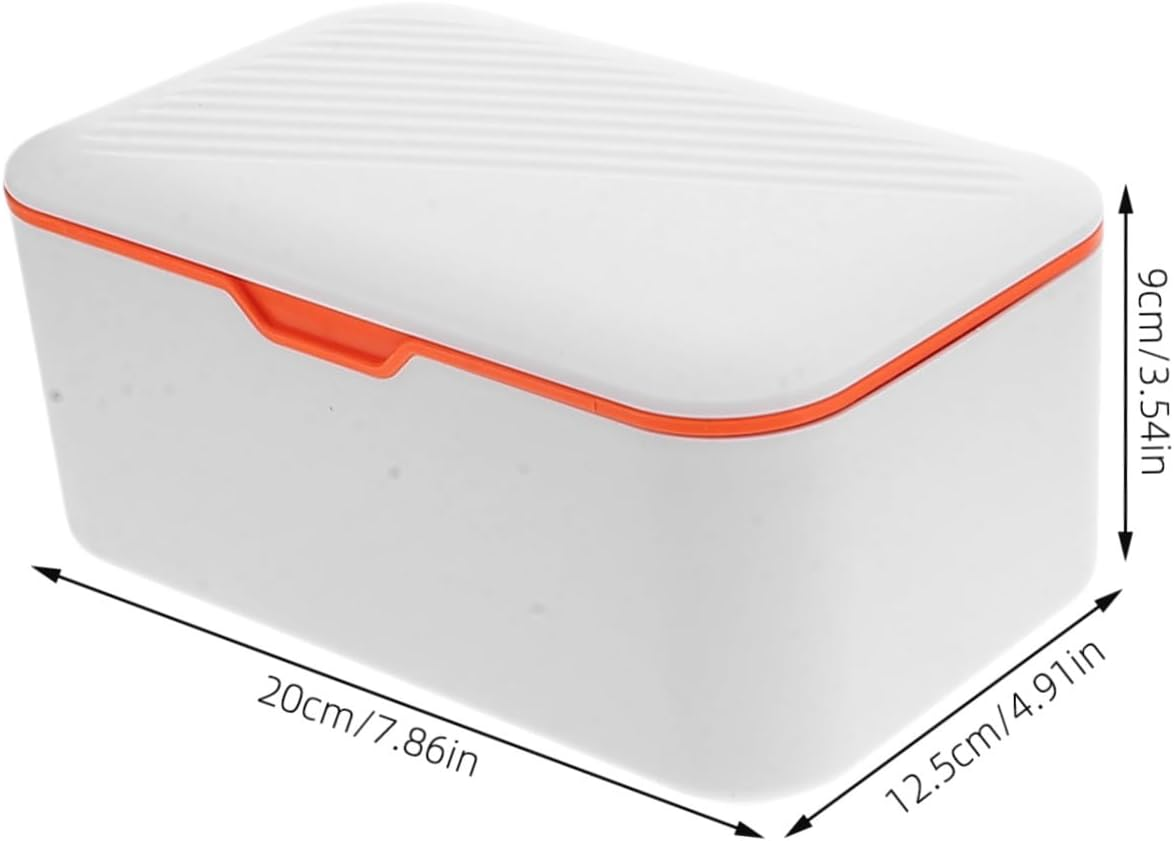 MERRYHAPY 2Pcs Wipes Storage Box Refillable Wipe Holder Wet Tissue Dispenser Sealed Portable Tissue Case for Household