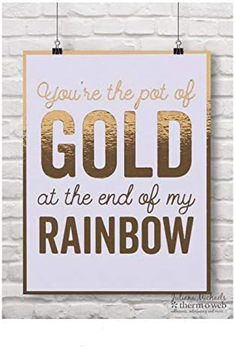 Icraft - 418561 Deco Foil Transfer Sheets, 6" X 12", Gold, 20 Piece - Gold image number 2