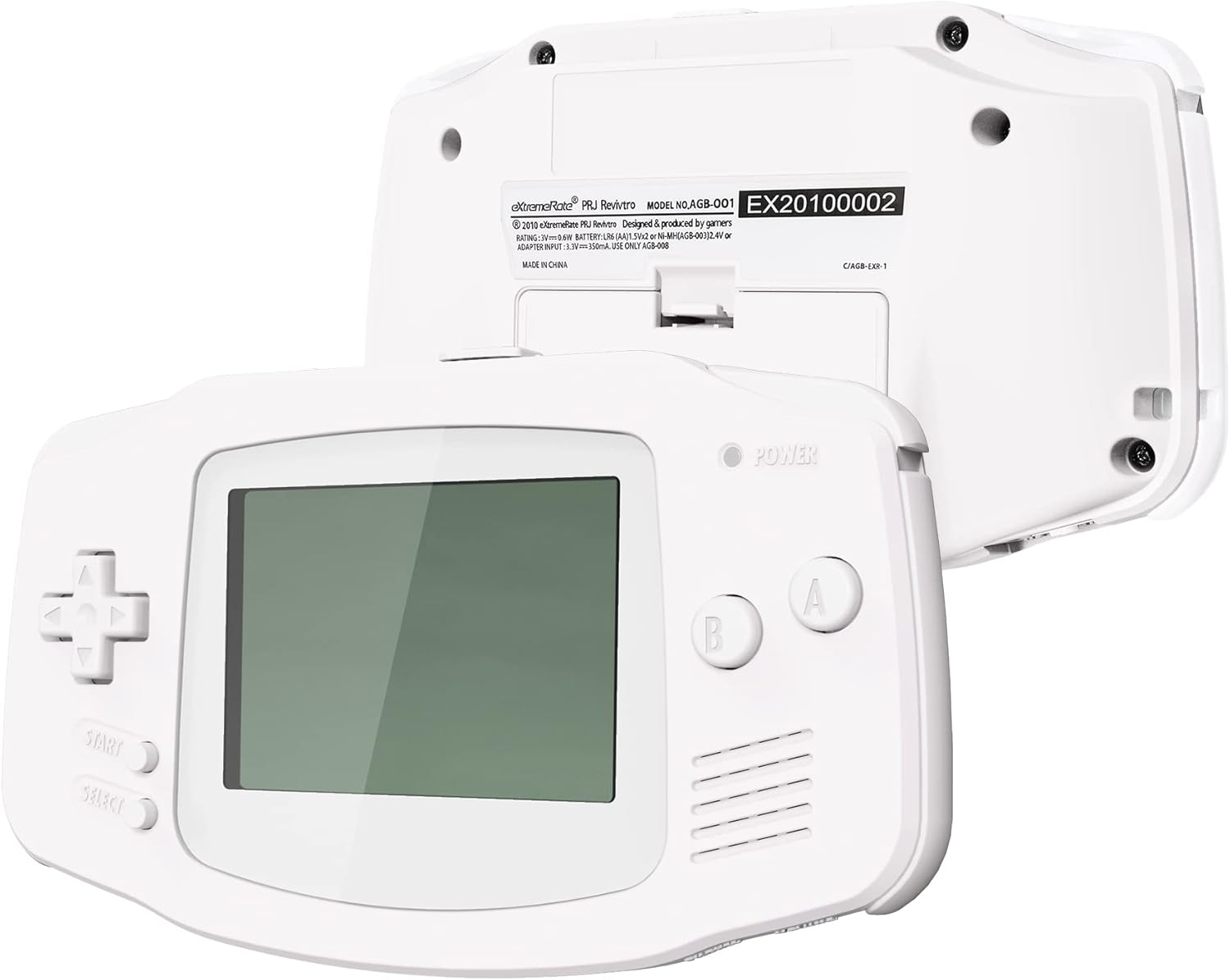 IPS Ready Upgraded Extremerate Black Soft Touch Replacement Shell Full Housing Cover & Black Screen Lens for Gameboy Advance - Compatible with Both IPS & Standard LCD - without Console & IPS Screen