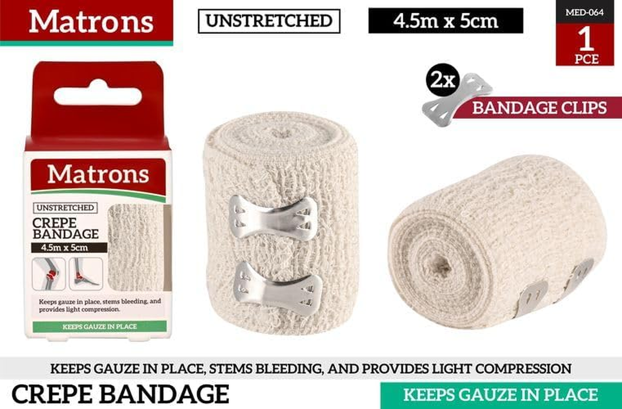 Matrons Crepe Elastic Bandage, 4.57M X 5Cm, Multicolor, Unisex, Medical Bandage image number 1