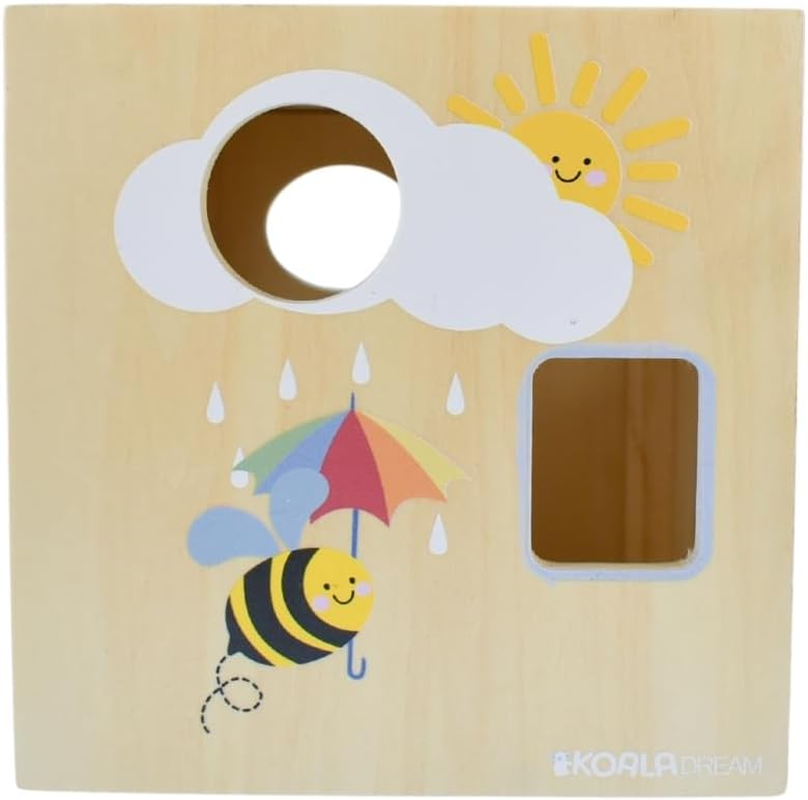 Koala Dream - Buzzy Days BEE Wooden Shape Sorter-For Toddlers image number 2