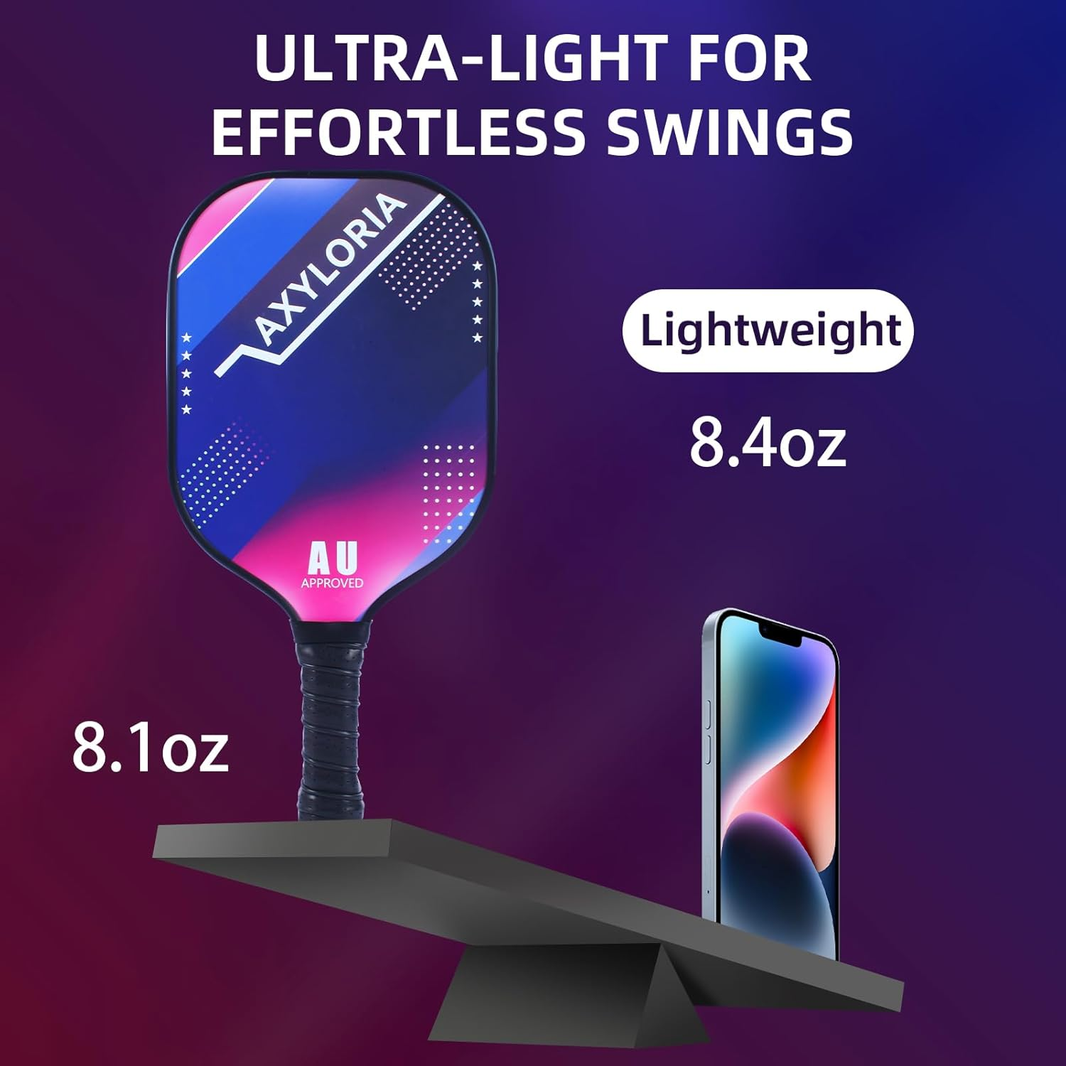 Pickleball Paddle, USAPA Approved Pickle Ball Paddles, Premium Fiberglass Face & Honeycomb Core, 7.8Oz Lightweight Pickleball Racket for Men/Women - Color C image number 5