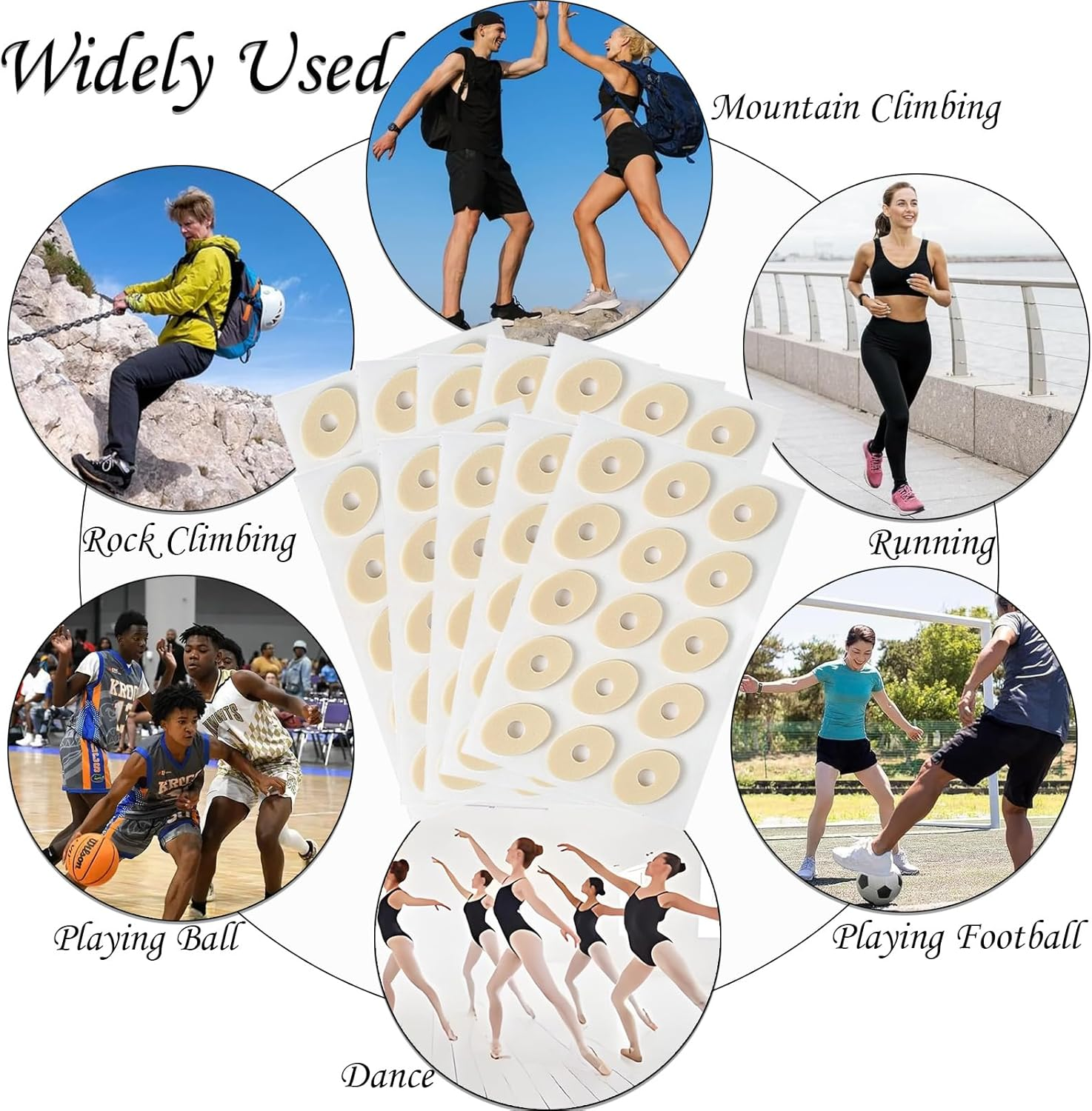 ZHIGOU 150 Pieces Corn Cushions,Soft Latex Foam Self Adhesive Callus Pads Corn Pad anti Friction Reduce Foot and Heel Pain,Suitable for Men and Women'S Feet,Toes,Heels Corn Pads for Feet(Small Oval) image number 2