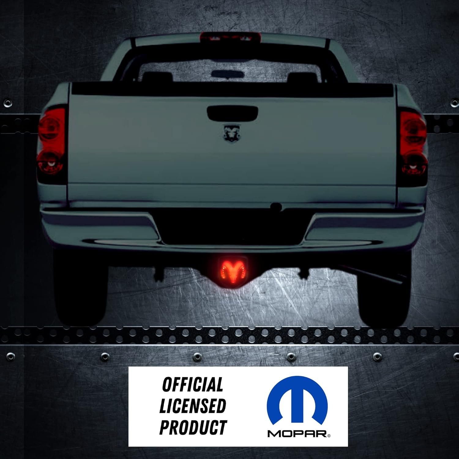 Officially Licensed RAM Hitch Cover (Black) - Black image number 6