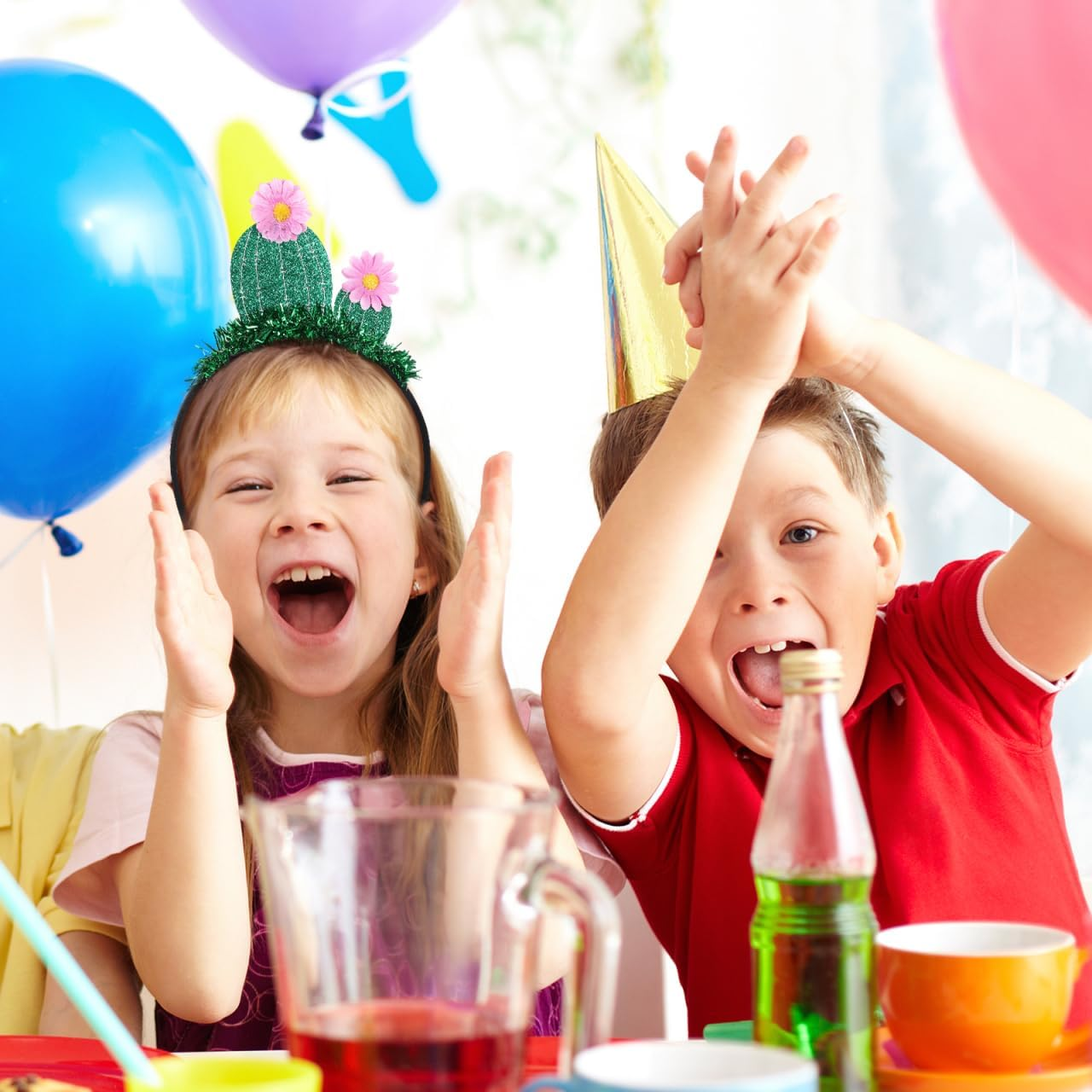 FOMIYES Pack of 2 Headbands, Cactus Bands, Festival Outfit, Headbands for Women, Hair Clips, Hair Charm, Qridor Headwear, Festival Hair Band, Greetings, Green image number 6