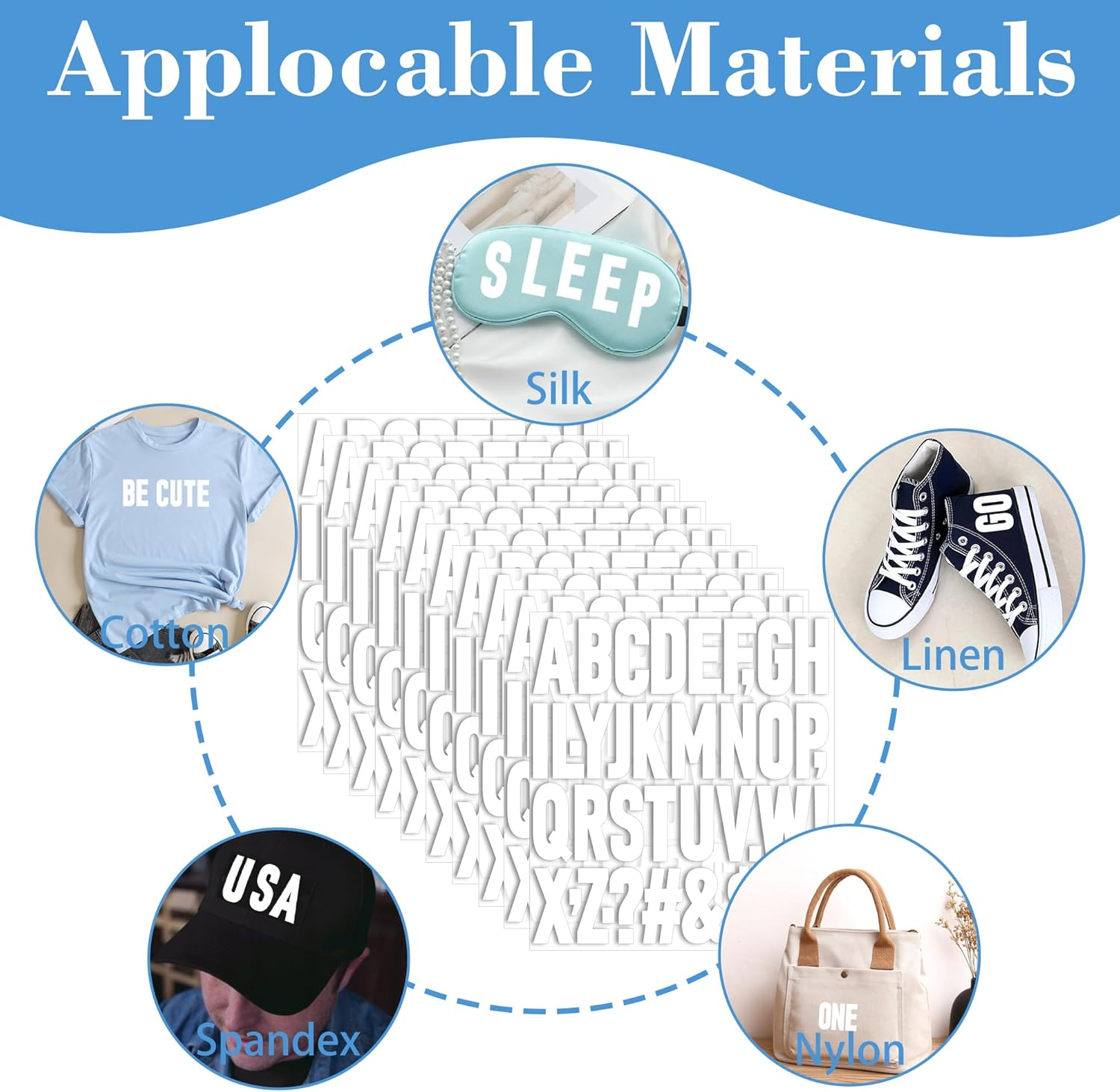 15 Sheets 690Pcs Iron on Letters 2 Inch Vinyl Iron on Letters for Clothing Heat Transfer Letters with A-Z PU Alphabets Stickers Heat Press Letters for T-Shirts Jerseys Hats Printing DIY Crafts (White) - Pink image number 3