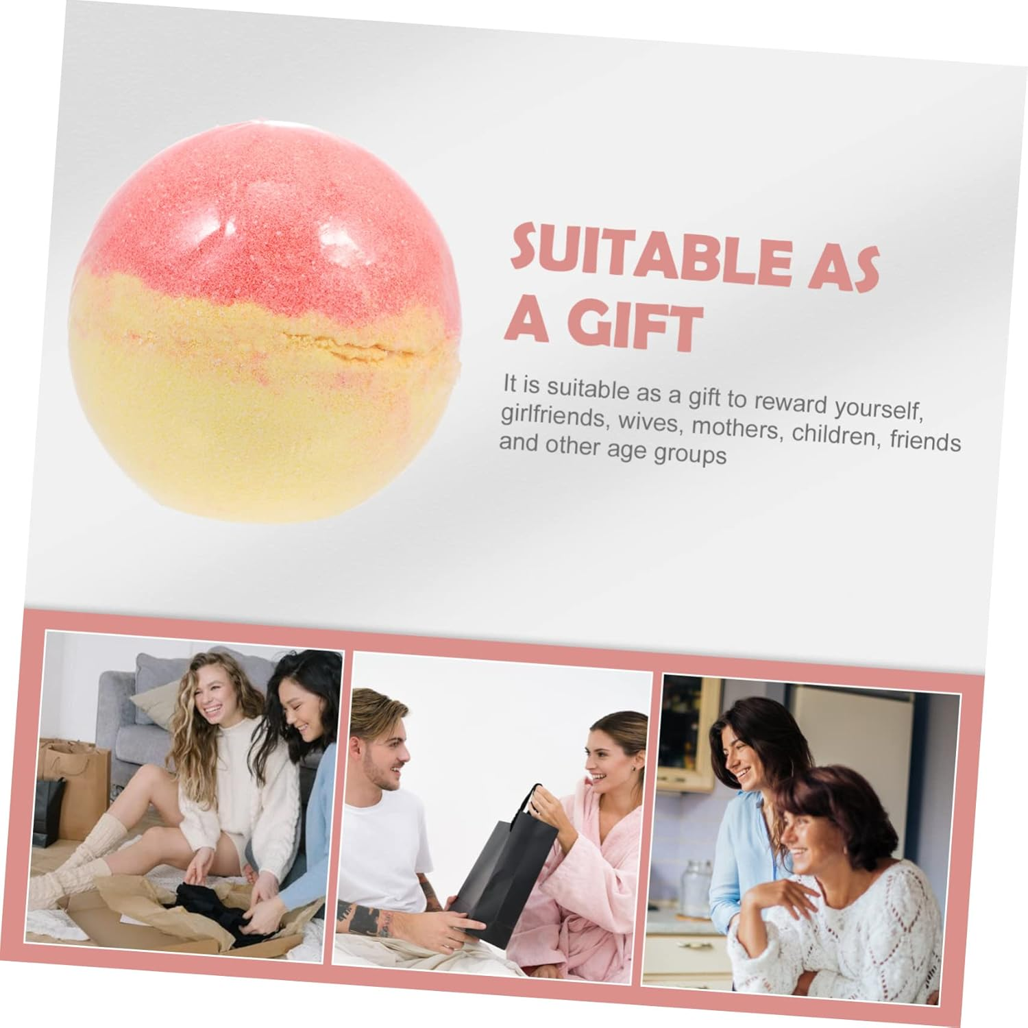 OSOLADY Home Bath Bomb Sea Salt Boys and Girls Bath Bomb Safe Relaxing Shower Steamer