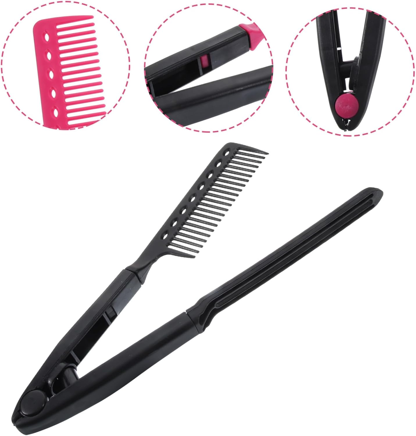 BIUDECO Flat Ironing Hair Comb Hair Straightener Straightener for Women Random Color image number 3