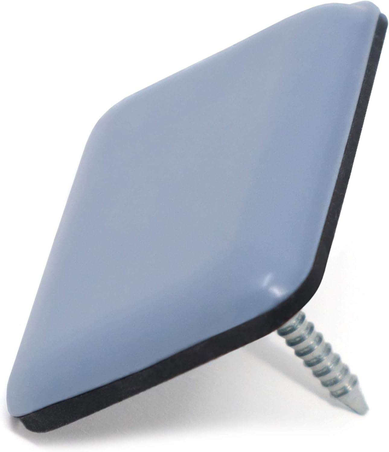 Adsamm PTFE-N-GR-2435-32 PTFE-N-GR-2435 32 X PTFE Gliders with Nail, Grey-Blue, 24X35 Mm image number 1