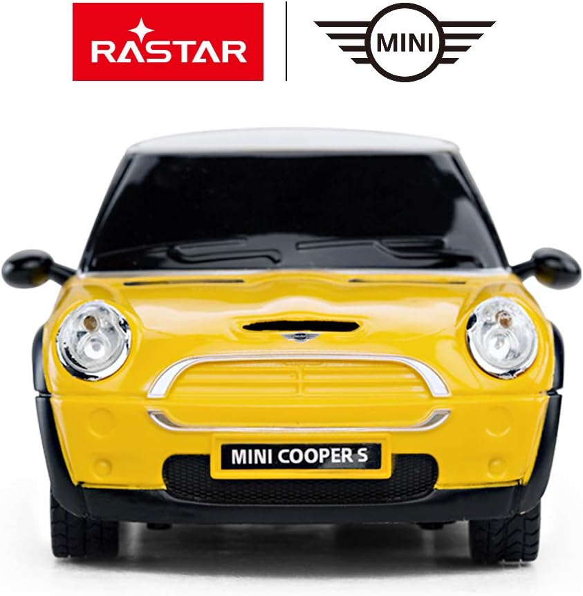MINI Cooper RC CAR, RASTAR 1:24 BMW Mini Cooper S Remote Control Vehicle Toy Car for Kids, Yellow image number 3