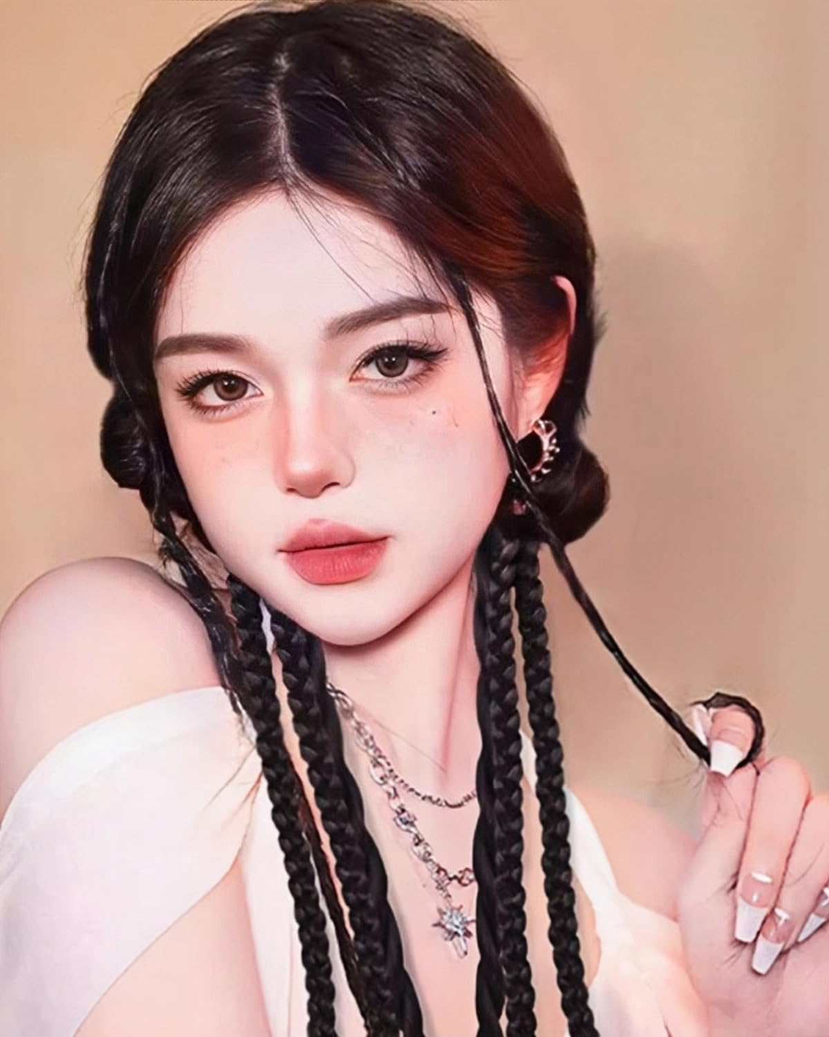 TPZORJX Pack of 2 Women'S Hair Bows - Boxer Braids, Bow Hair Clip, Hair Bow with Thin Bands for Women Girls Children image number 4