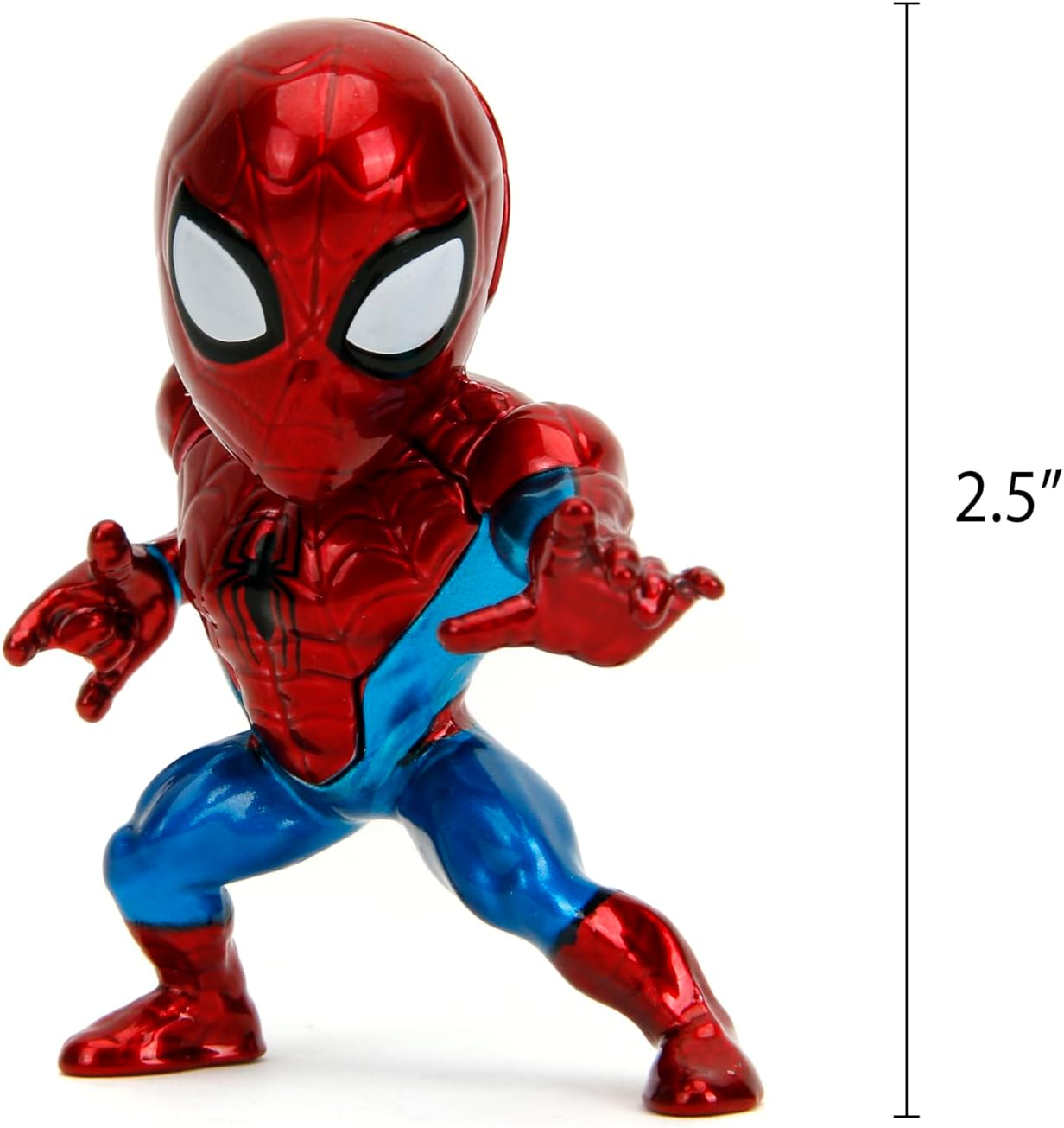 Jada Toys Marvel Comics Spider-Man Metal Action Figure, 2.5 Inch (Pack of 4) image number 1