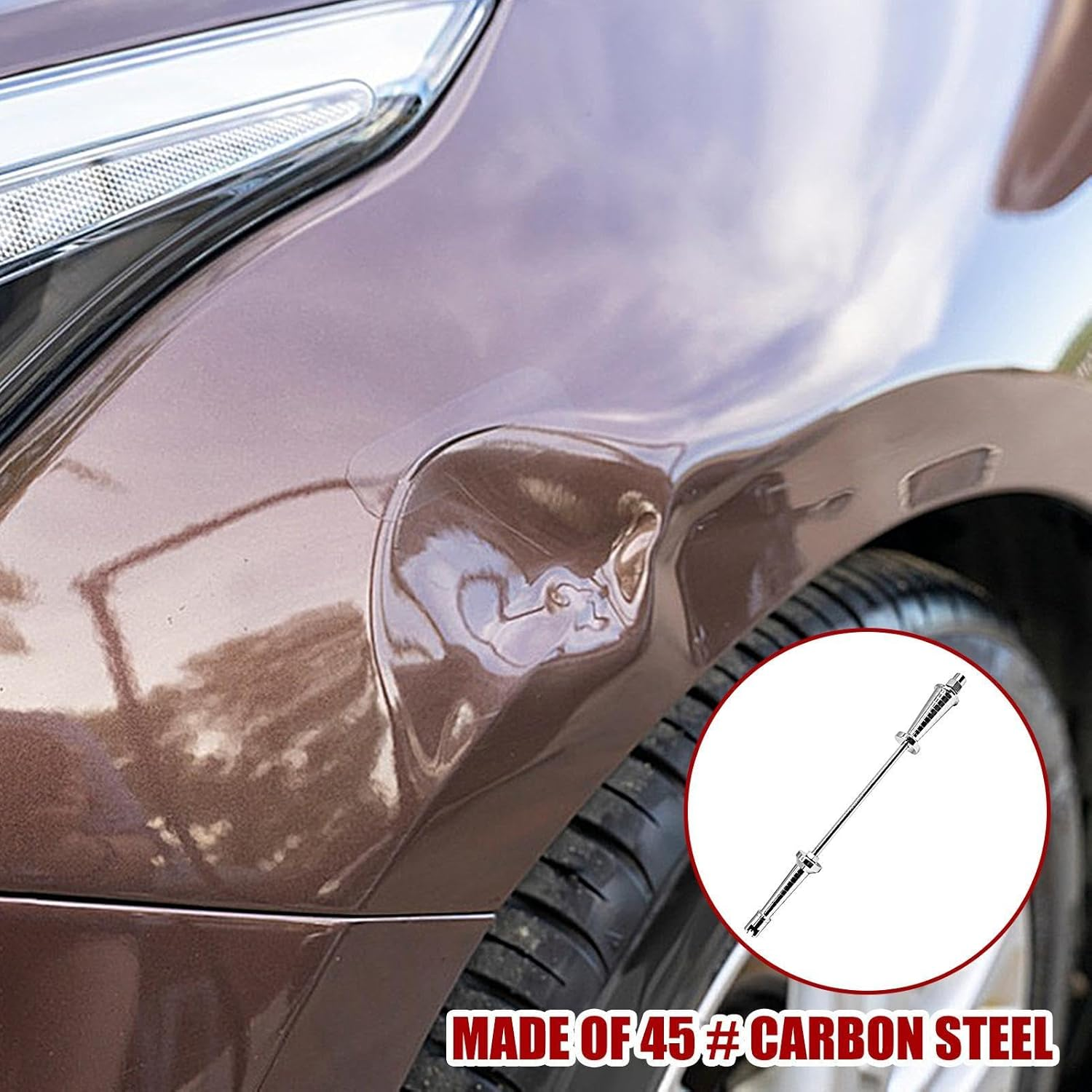 Dent Puller Rod | Slide Hammer Dent Remover | Dent Repair Slide Hammer, Puller Kit Accessories, Automotive Repair Equipment, Auto Body Repair Tools, Easy to Use for Vehicles image number 1