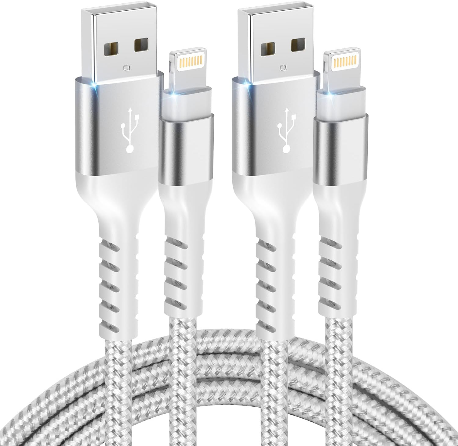 USB to Lightning Cable 1M 2Pack, Apple Mfi Certified Lightning Cable Bradied Iphone Cable Fast Charging for Iphone 14 Pro Max/13/12, Ipad Pro/Air/Mini, Ipad, Airpods image number 6
