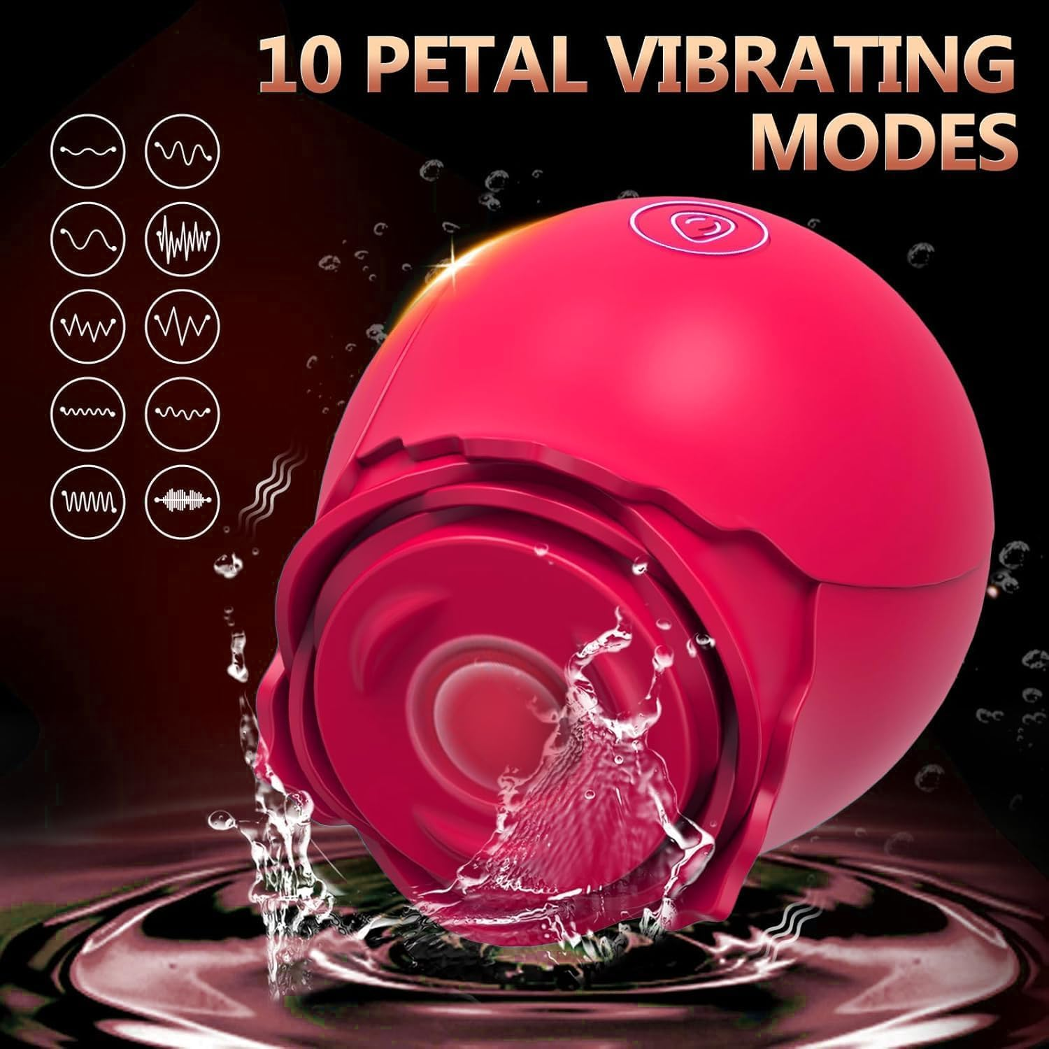 Sex Toys Vibrator Rose Toy Clit Sucker 10 Suction Modes Vibrator for Women, Adult Sex Toy with Powerful Stimulation, Sexual Wellness Products for Clitoral & Vaginal Pleasure (Red-Mg1) image number 4