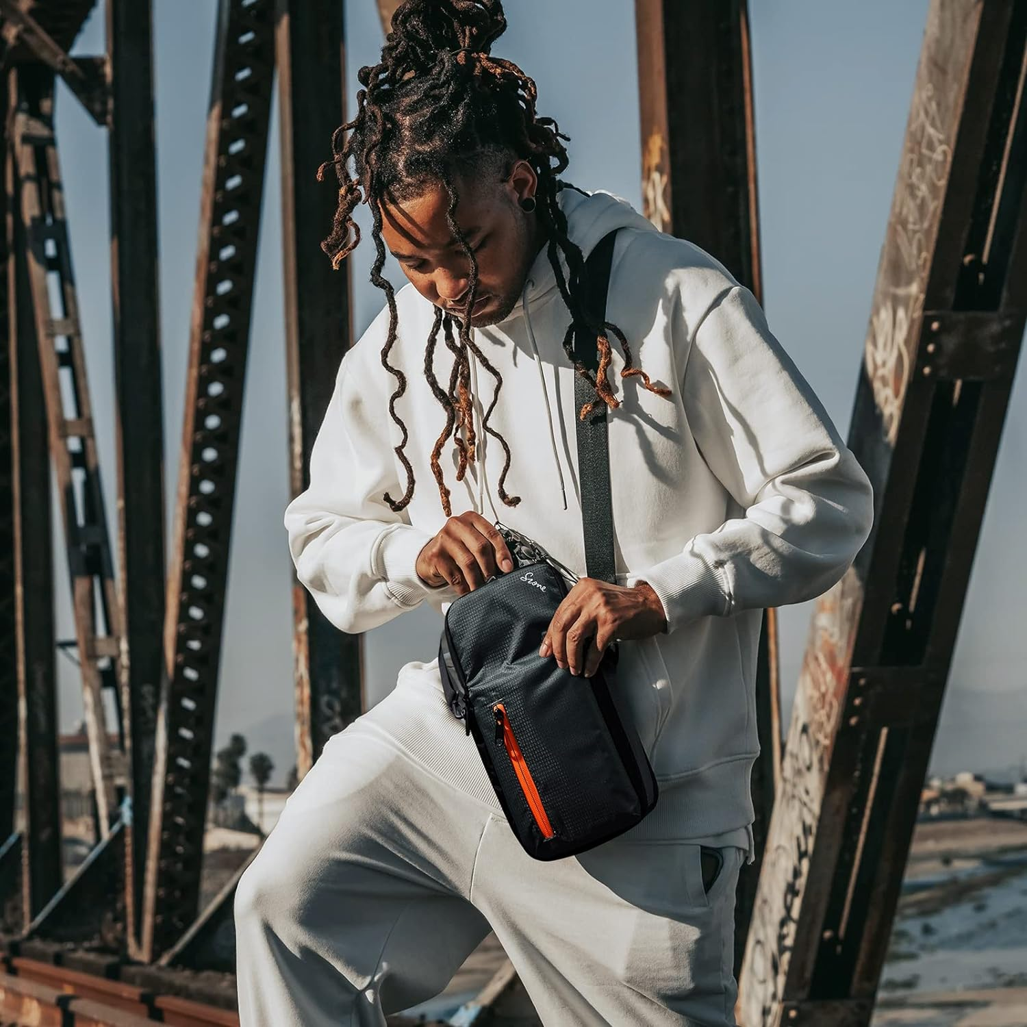 S-Zone Camera Insert Bag Waterproof Lens Cube Case Compatible with Nikon Canon Sony Fuji for SLR DSLR Mirrorless Lens Cables Accessories image number 5