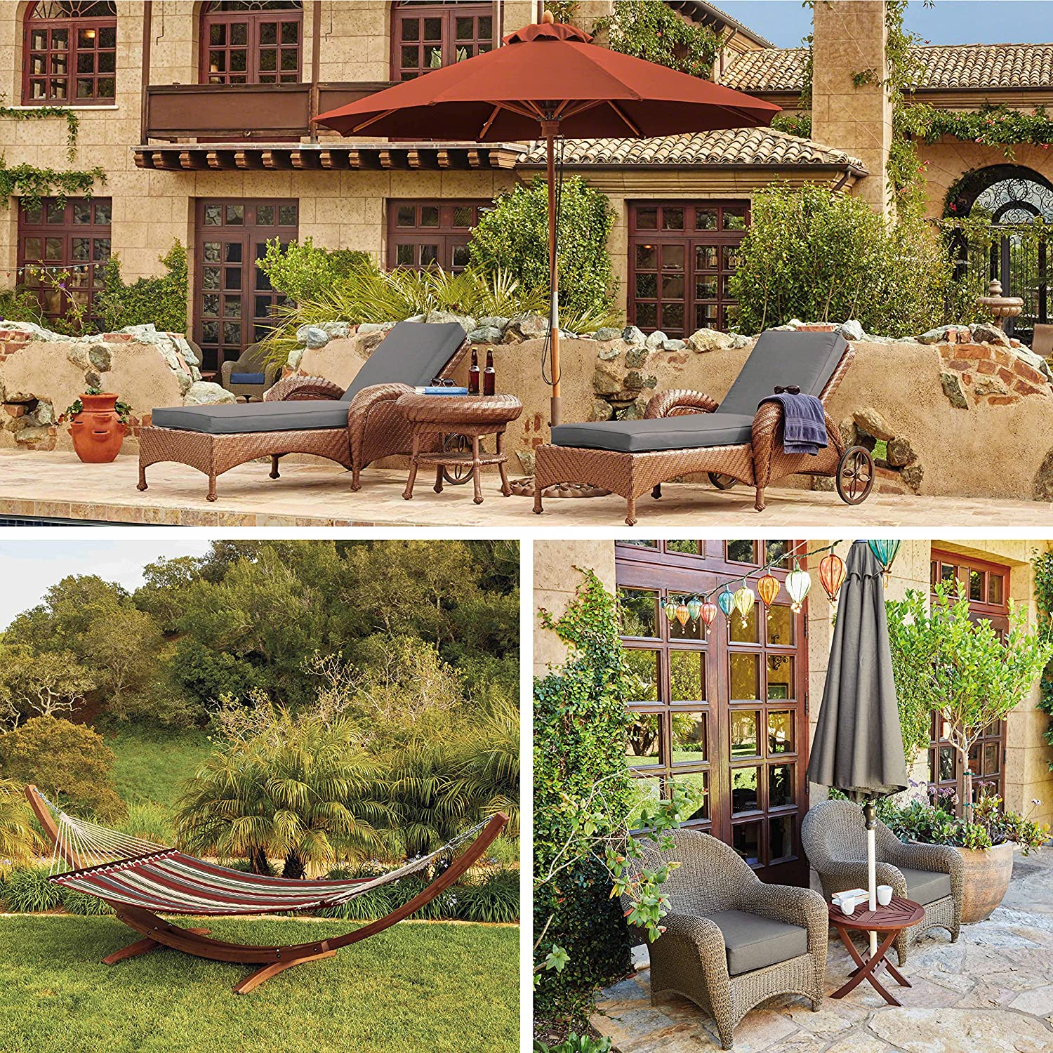 Classic Accessories Montlake Fadesafe Water-Resistant 80 X 26 X 3 Inch Outdoor Chaise Lounge Cushion Slip Cover, Patio Furniture Cushion Cover, Light Charcoal Grey image number 5