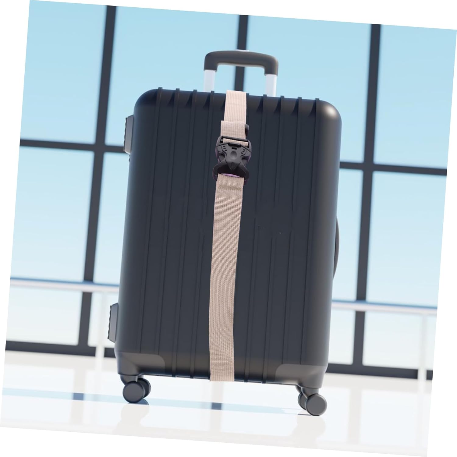 VERDANVERSE Double Buckle Luggage Straps Suitcase Travel Belt for Secure Packing Outdoor Use image number 6