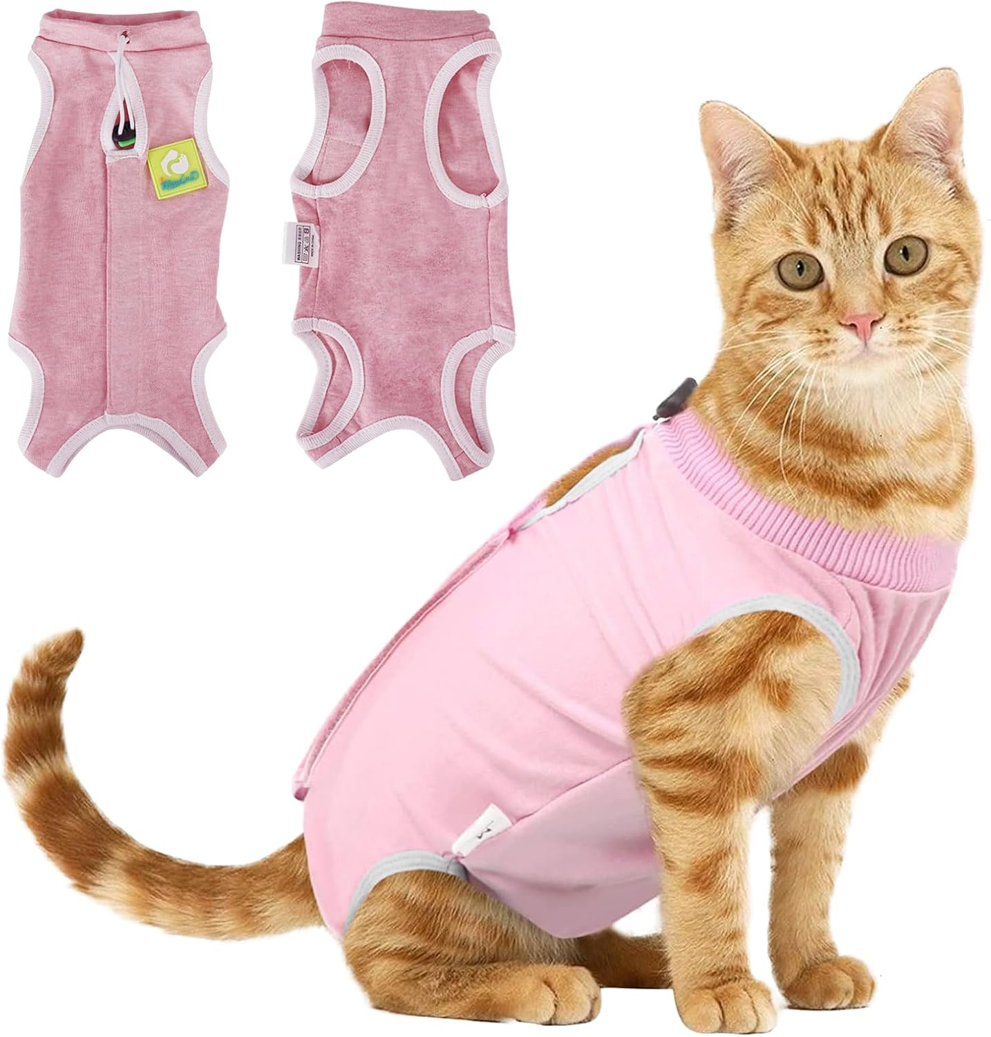 Cat Clothes Cat Surgery Recovery Suit, Cat Post Bodysuit for Medical Spay Abdominal Wounds Skin Diseases Protection, anti Leak Kitten Alternative Weaning Pyjamas Clothing image number 5
