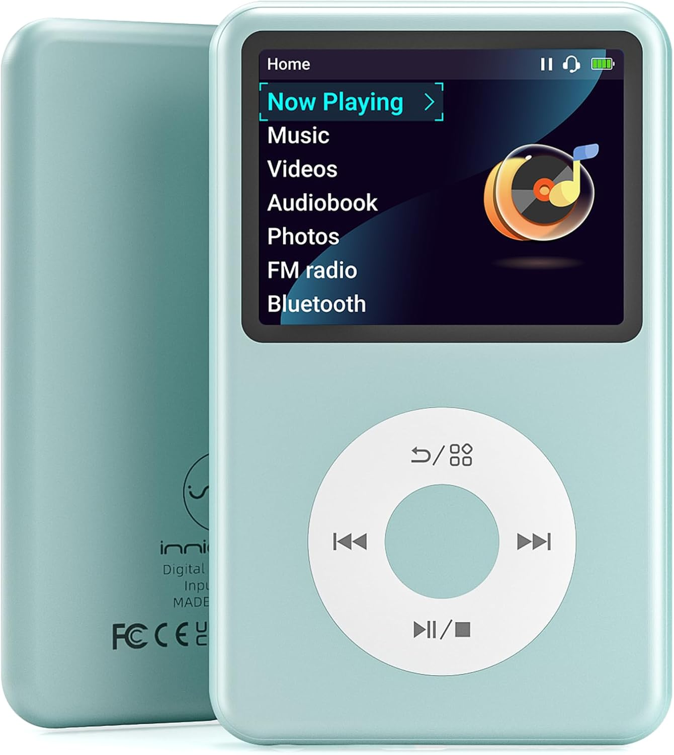 Y1 Mp3 Player with Bluetooth 128G Innioasis Version Upgrade Portable Mini Hifi Sound Bluetooth Walkman Digital Music Player 2.4" Screen Nice 2025 Yellow