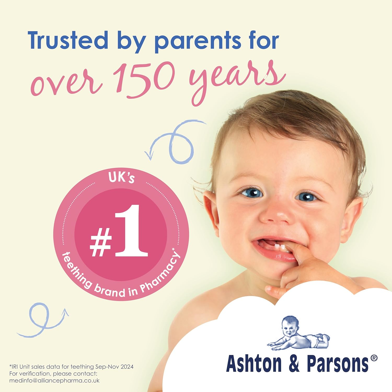 Ashton & Parsons Infant Teething Powder, 20 Sachets, Natural, 3G, Pain Relief image number 4