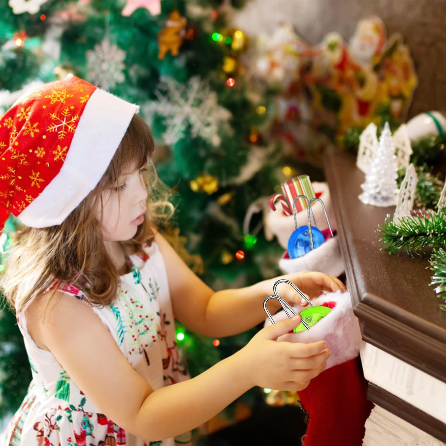 Jishi Retro Magic Rail Twirler Light up Gyro Wheel Magnetic Toy - Pack of 3, Straight Rail Style image number 5