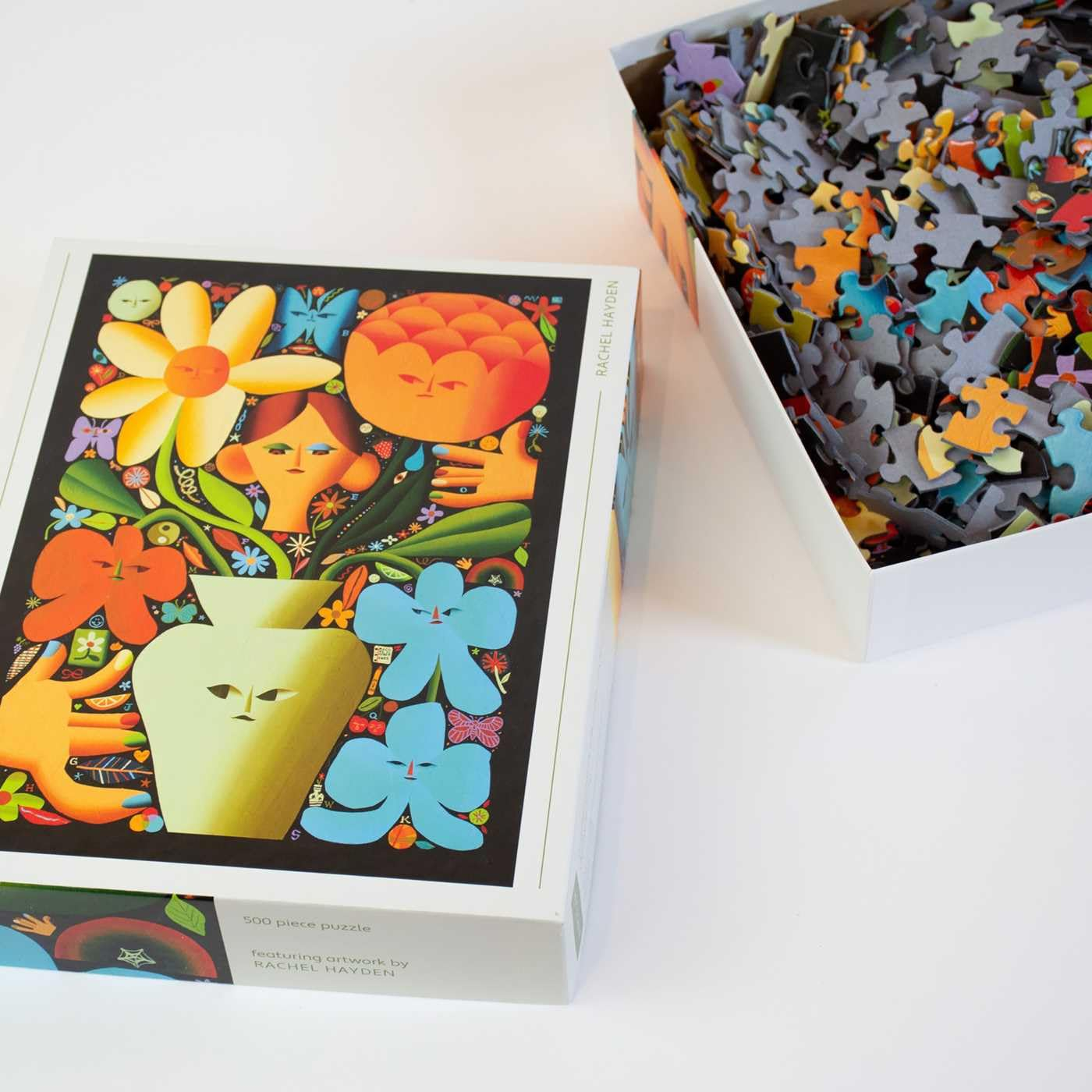 Self Portrait as a Florist: Rachel Hayden 500 Piece Puzzle