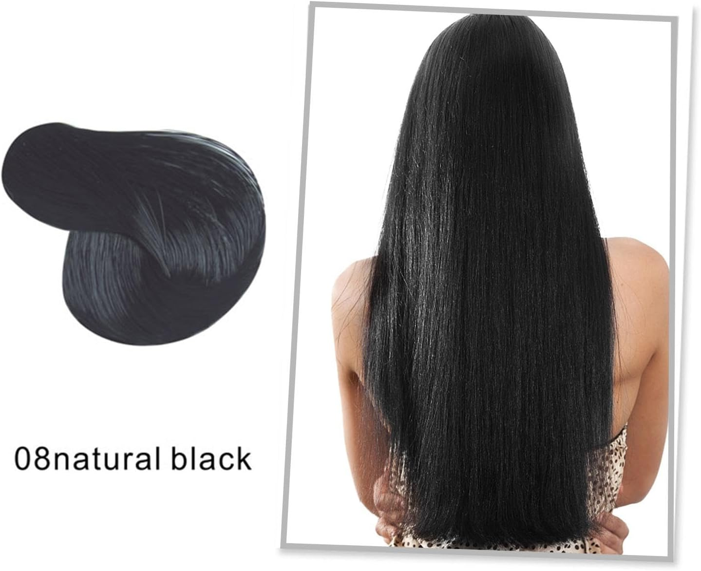 Instant Black Hair Dye Shampoo,Plant Natural Coconuts Oil Organic Hair Dye 100 Black Coverage Quick Coloring Long Lasting Color Shampoo Unisex 500Ml - Dark Brown image number 6
