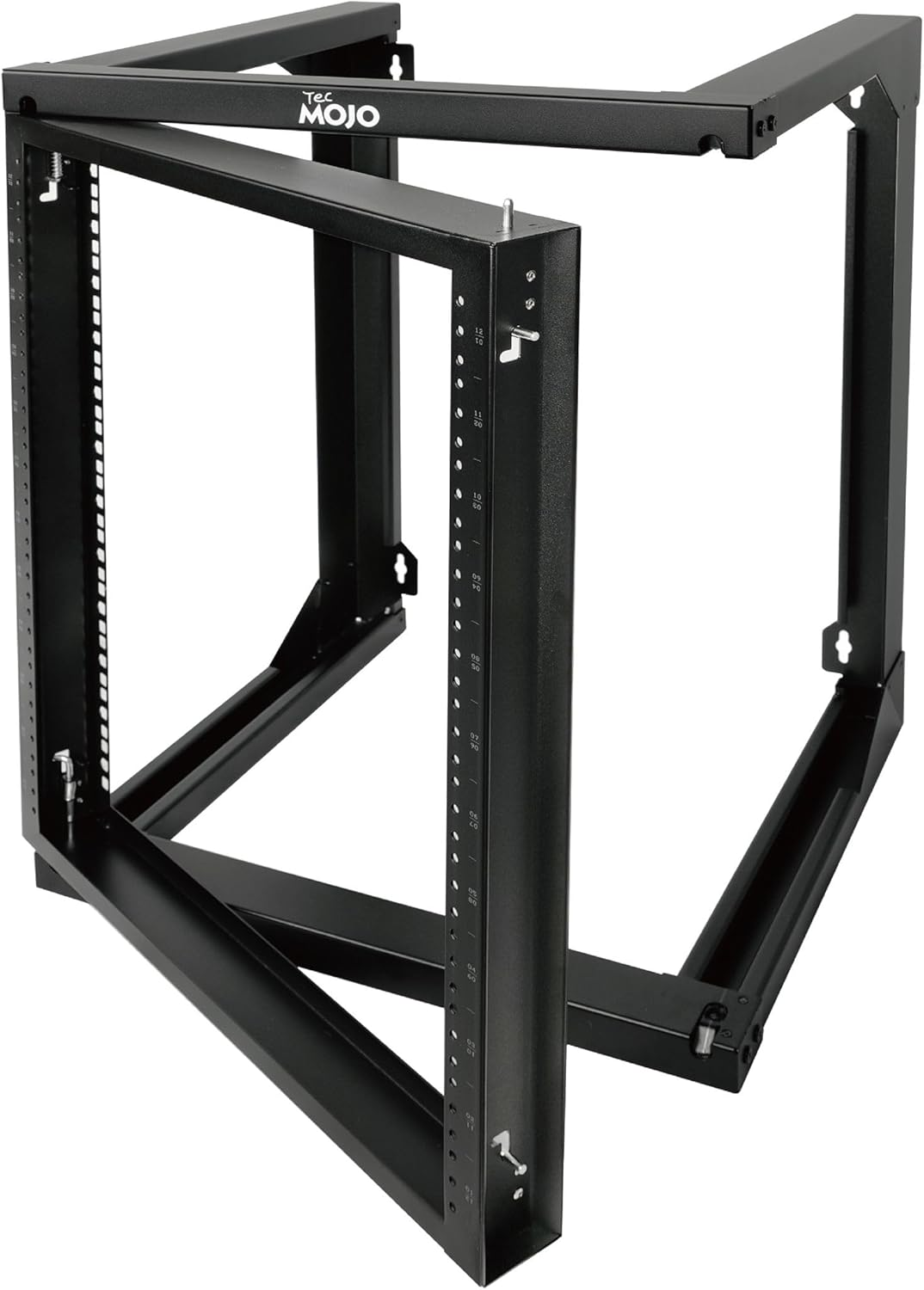 Tecmojo 2 Post 6RU Wall Mount Server Rack, 19 Inches Open Frame Server Rack with 180 Degree Swing Gate, 457 Mm Deep, for Computer/Av/Data/It/Media Equipment image number 1