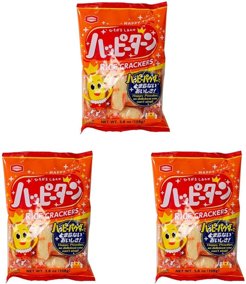 Kameda Happy Turn Senbei Rice Crackers 108 G image number 3