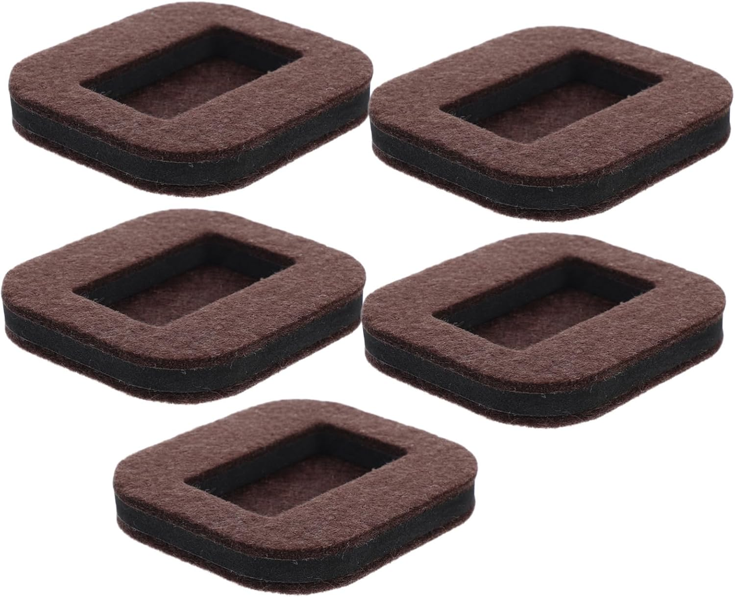 5Pcs Felt Furniture Pads for Chair Wheels Slip Caster Cups for Wood Tile Carpet Noise Scratch Prevention Easy Installation Multi Surface Protection image number 1