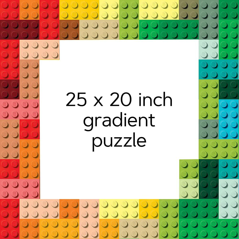 Chronicle Books Rainbow Bricks 1000 Piece Puzzle image number 2