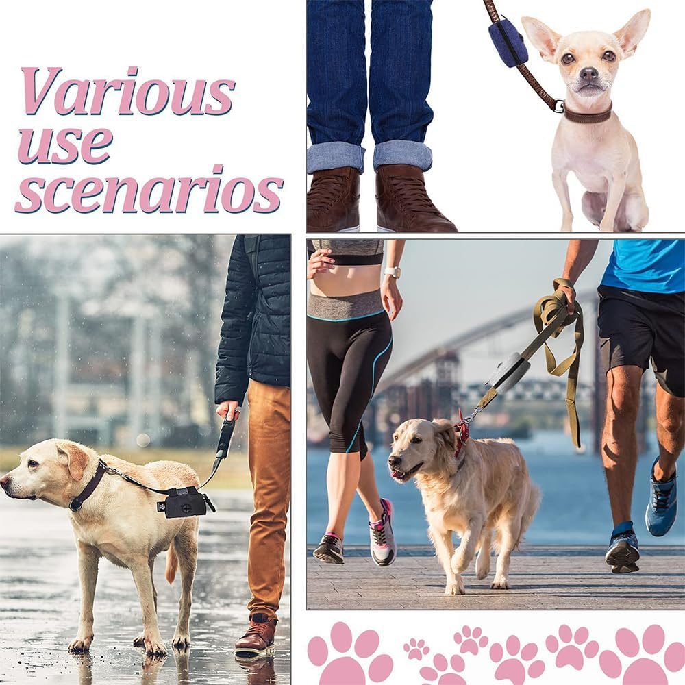 Visxcnu Pack of 2 Dog Waste Bag Dispenser, Fabric Waste Bag Dispenser for Dogs, Dog Waste Bag Dispenser, Zip Pet Dog Waste Bag Dispenser, Fits Any Dog Lead for Walking image number 3