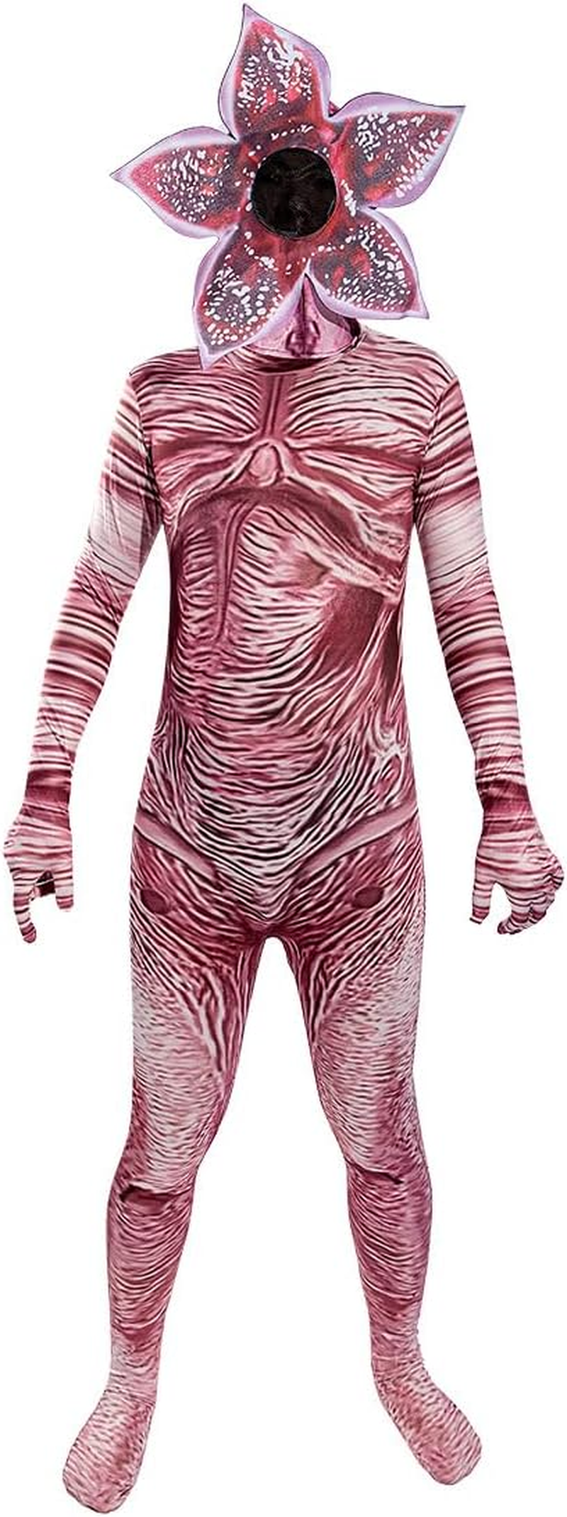 Halloween Scary Cosplay Flower Monster Jumpsuit up Child Horror Monster Scary Bodysuit Party Outfit 5-12 Years