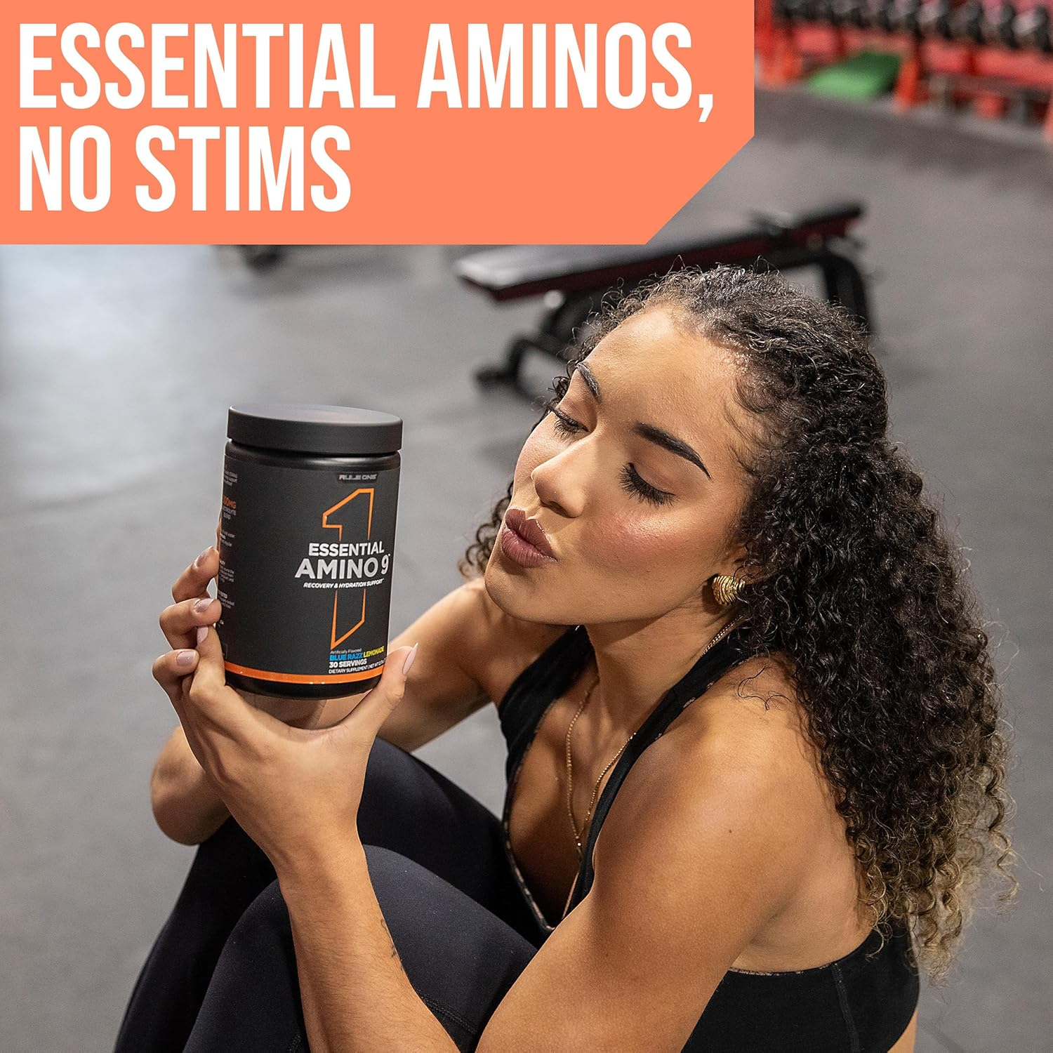 Rule 1 Essential Amino 9 Recovery & Hydration Support Supplement 345 G, Peach Mango (30 Servings) image number 3