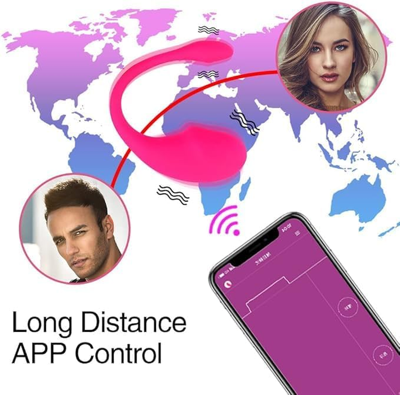 Wearable Panty G-Spot Vibrator Dildo with APP Control Adult Sex Toys with 10 Vibrations for Women, Rechargeable Clit Vaginal Stimulator Anal Nipples Massager for Solo or Couple Fun (Pink) image number 2