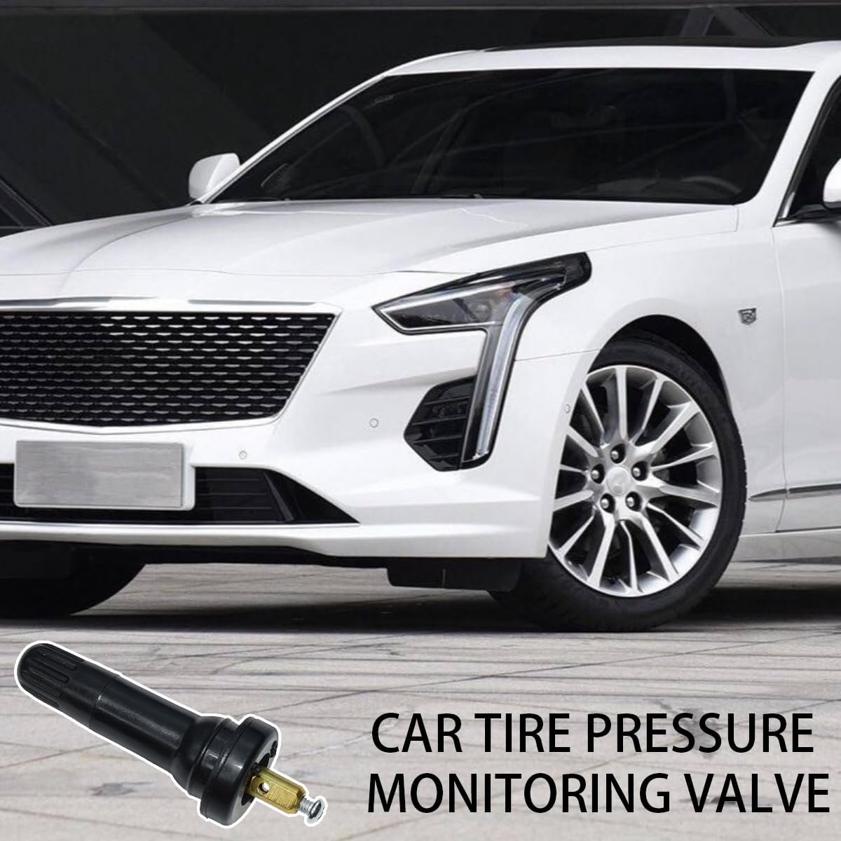 JNNJ Set of 4 TPMS Valve Stem, Tyre Pressure Monitoring System, Snap-In Valve, Tyre Pressure Monitoring System, Tyre Valve (90&deg; Right Angle Trimming) image number 6