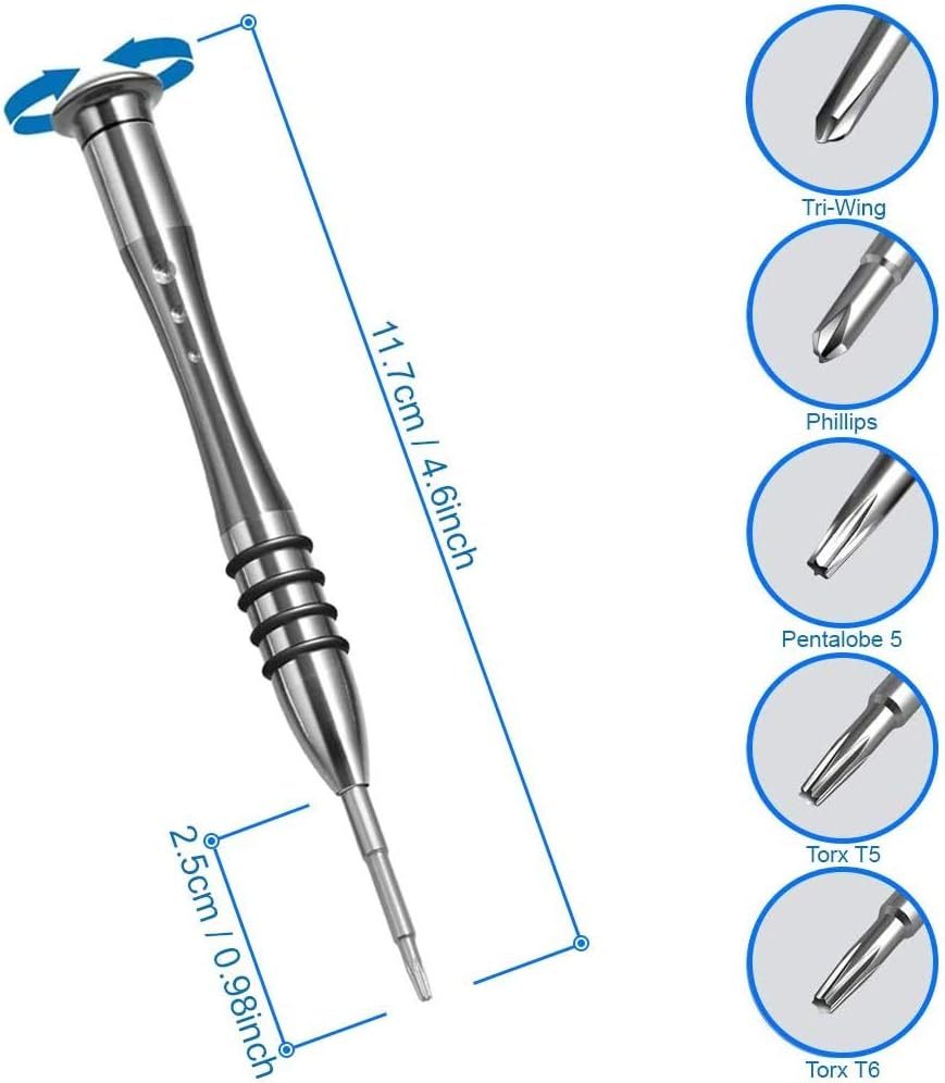 MMOBIEL Professional 10 in 1 Repair Screwdriver Toolkit for Macbook Pro/Air with Retina image number 2