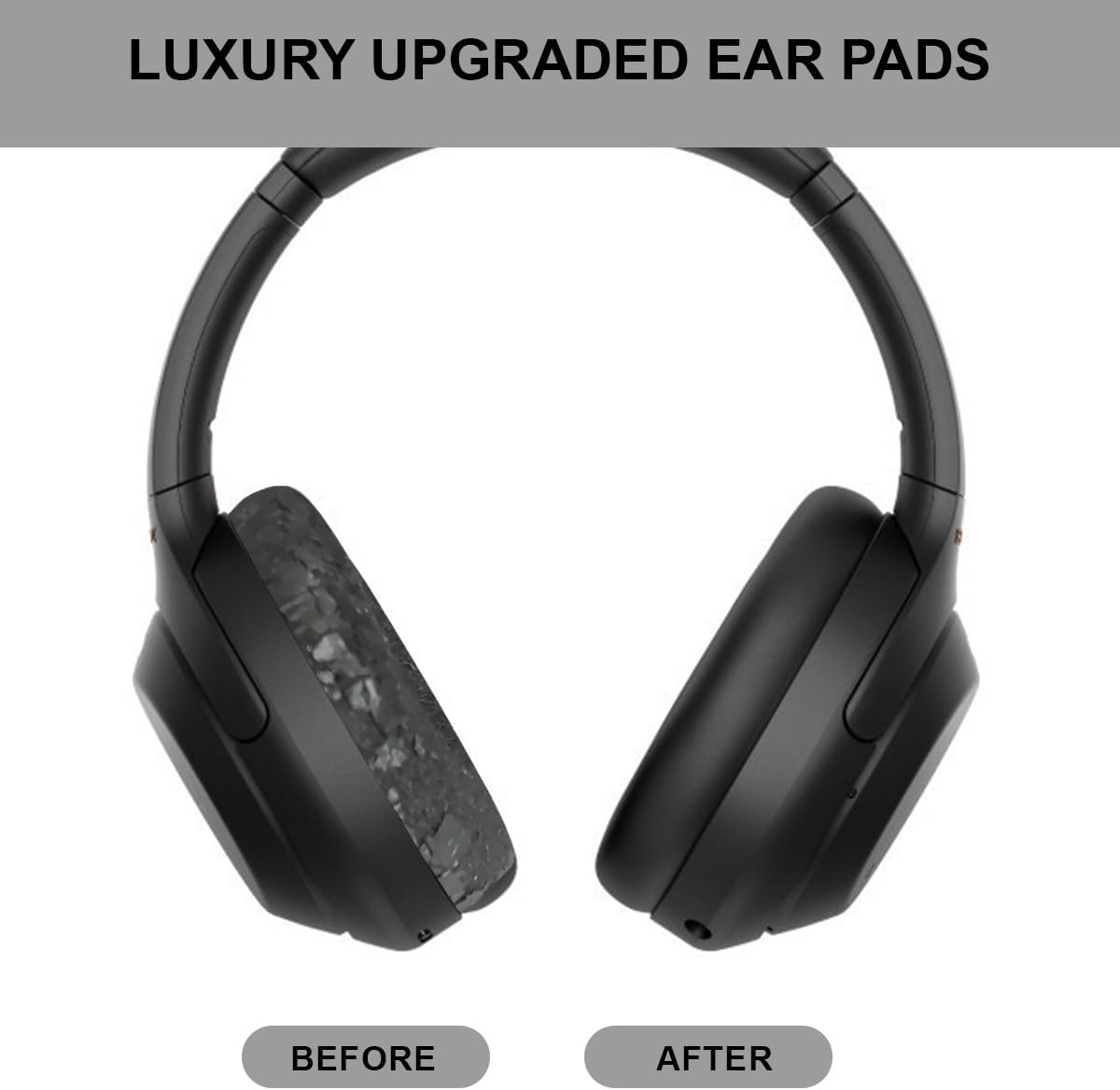 T Tersely Replacement Earpads for Sony WH-1000XM3 Wireless Noise Cancelling over Ear Headphones, Memory Foam Leather Ear Pads Cushions with Noise Isolation