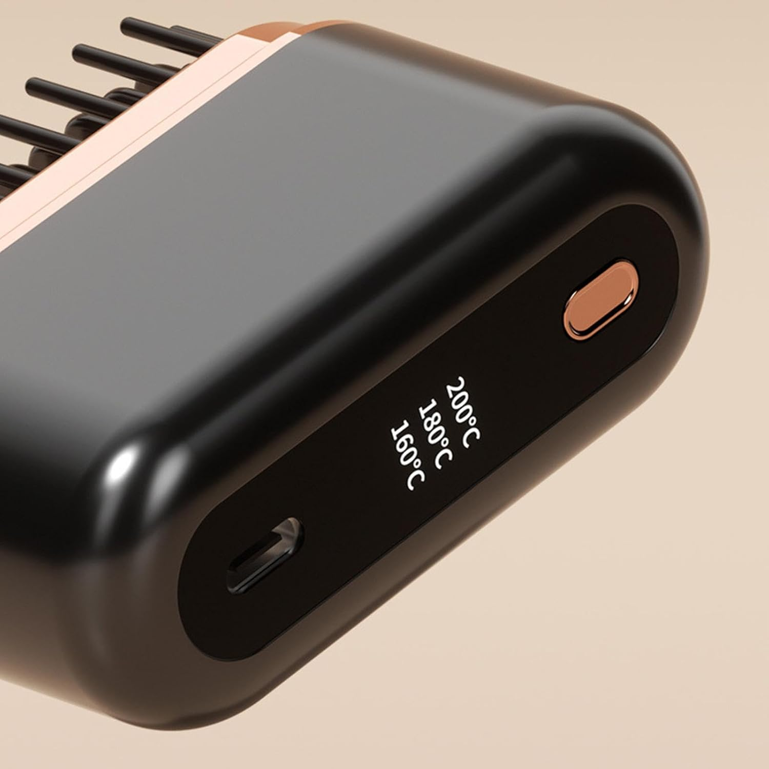 Uoqpty Hair Straightener Brush | Brush Straightener for Women with 3 Temp Settings,Hair Supplies, Portable Styling Comb, Ionic Hair Straightener Comb for Smooth Shiny Hair, Frizz Control image number 4