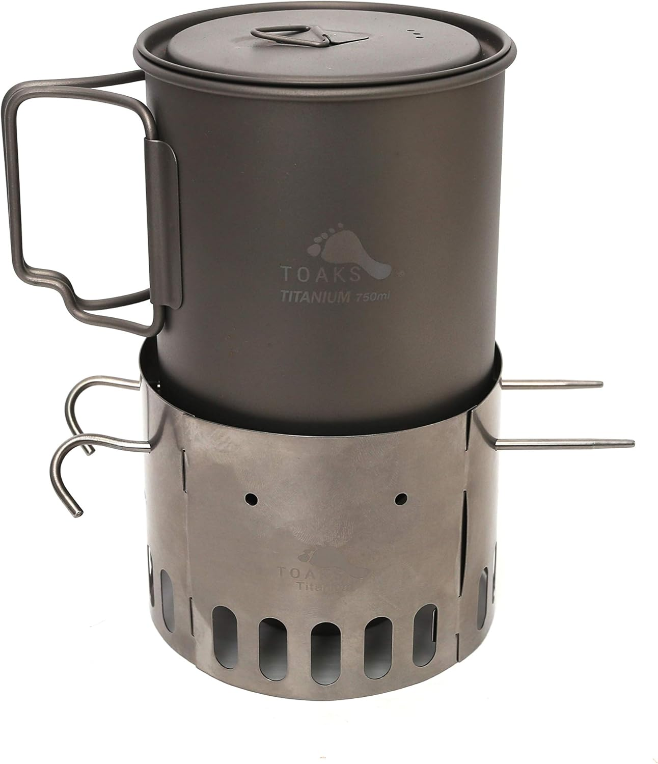 TOAKS Tistand - Titanium Alcohol Stove Dual Stand & Windscreen image number 5