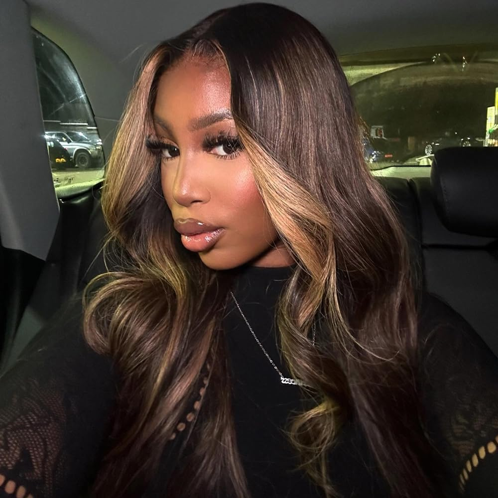 13X6 Front Wig, High Reflex Lace Front Wig, Pre Drawn Human Hair, 180 Density, Ash Blonde, Wavy Human Hair Wigs image number 1