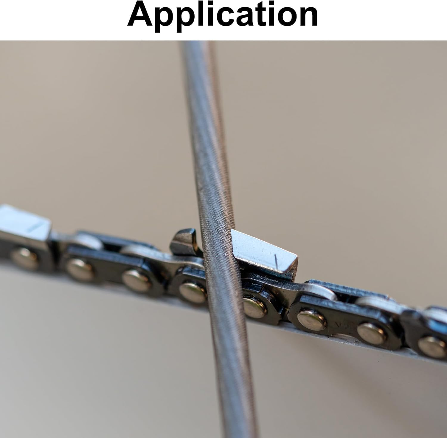 HARFINGTON 3Pcs Chainsaw File, 5.5Mm (7/32-Inch) round Sharpening Files Tool with Plastic Handle for Chain Chainsaw Sharpening, Grinding, Grey