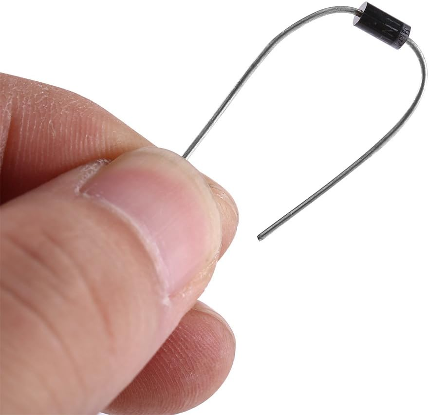 100Pcs Germanium Diode Assortment Kit, 10 Types Including 1N4001-1N4007 & 1N5817-1N5819 | Low Leakage, High Efficiency for Electronics Projects image number 6