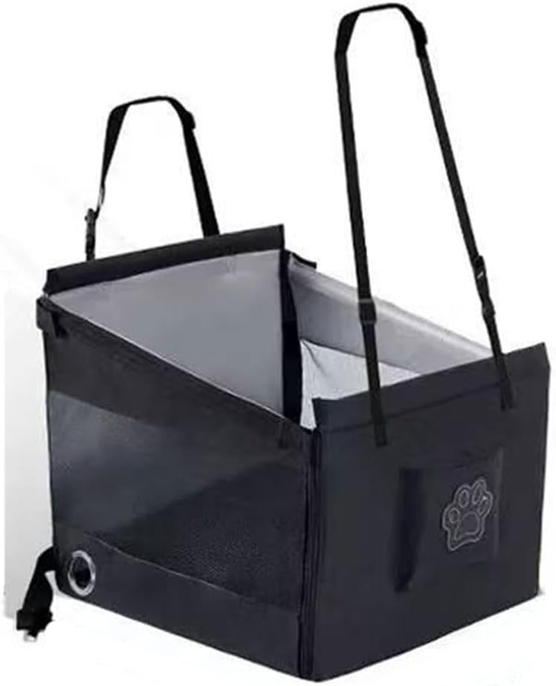 Dog Car Seat for Medium & Large Dogs &ndash; Waterproof Back Seat Extender with Hammock Design, Detachable Washable Pet Travel Bed with Safety Belt, Storage Pockets for Car SUV Truck image number 6