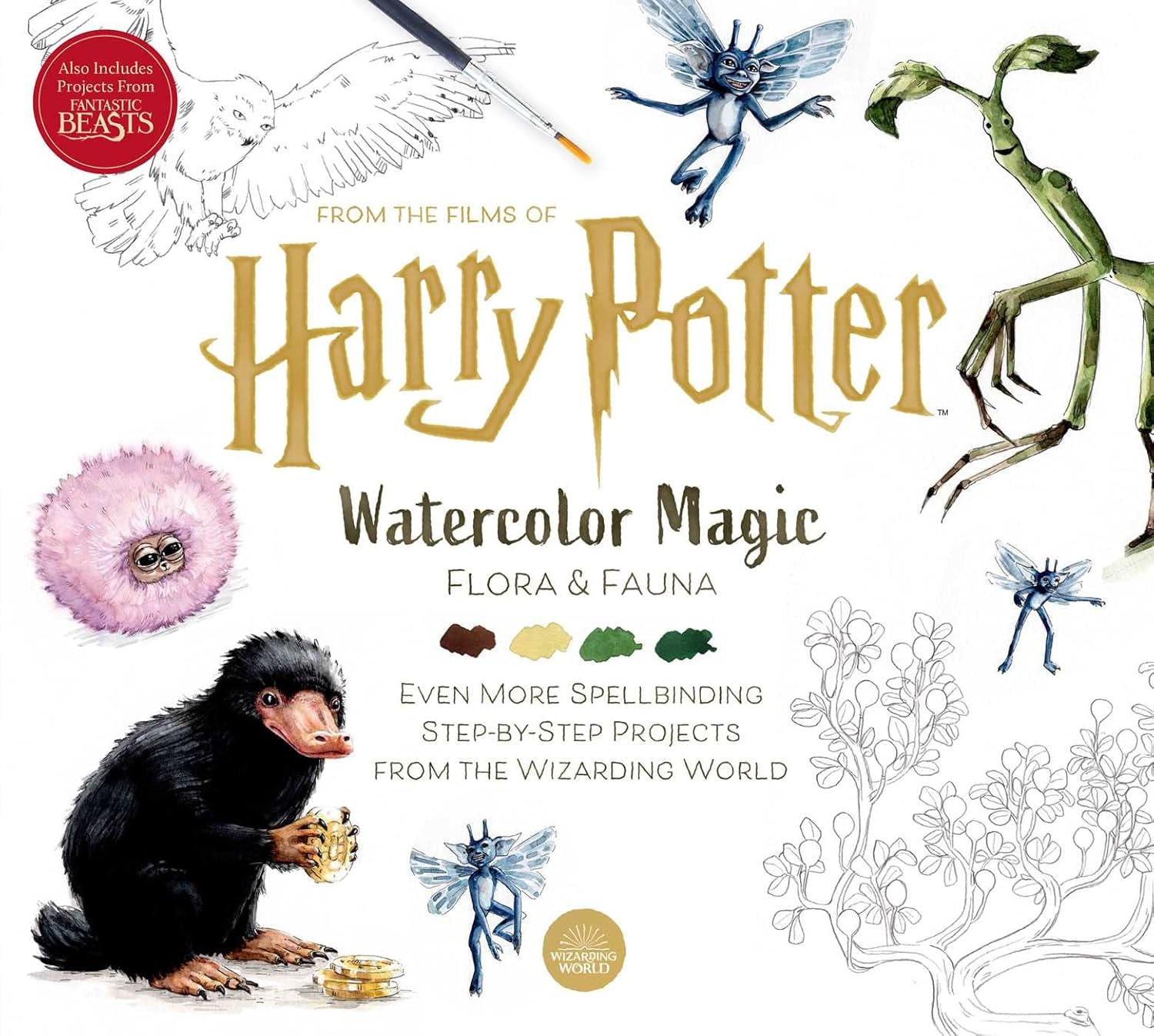 Harry Potter: Watercolor Magic: Flora & Fauna image number 5
