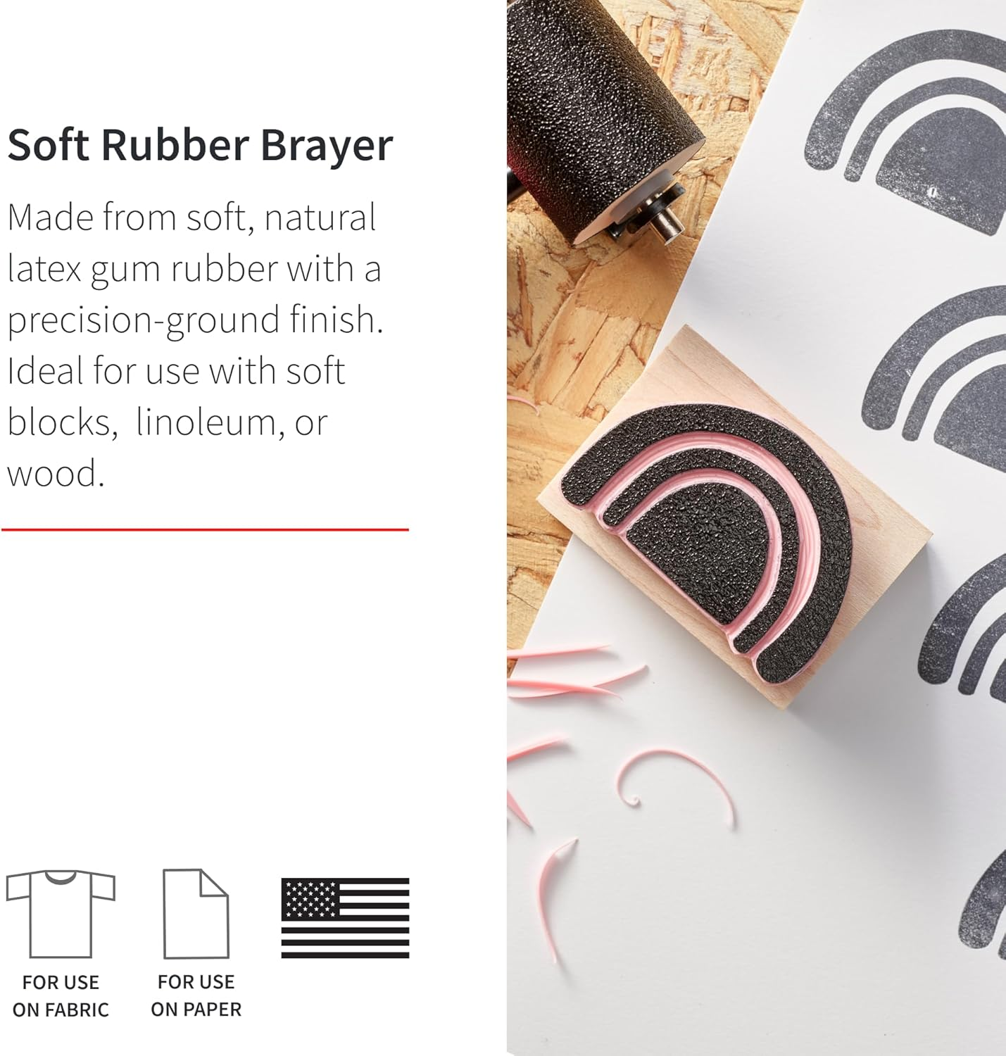 Speedball Soft Roller, 2-Inch X 1-Inch Size image number 3