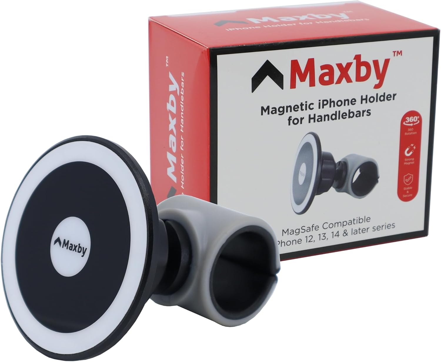 Magnetic Phone Holder for Stroller, Stationary Bike (Compatible with Peloton), Shopping Cart. Compatible with Magsafe. Stable & Secure. image number 5